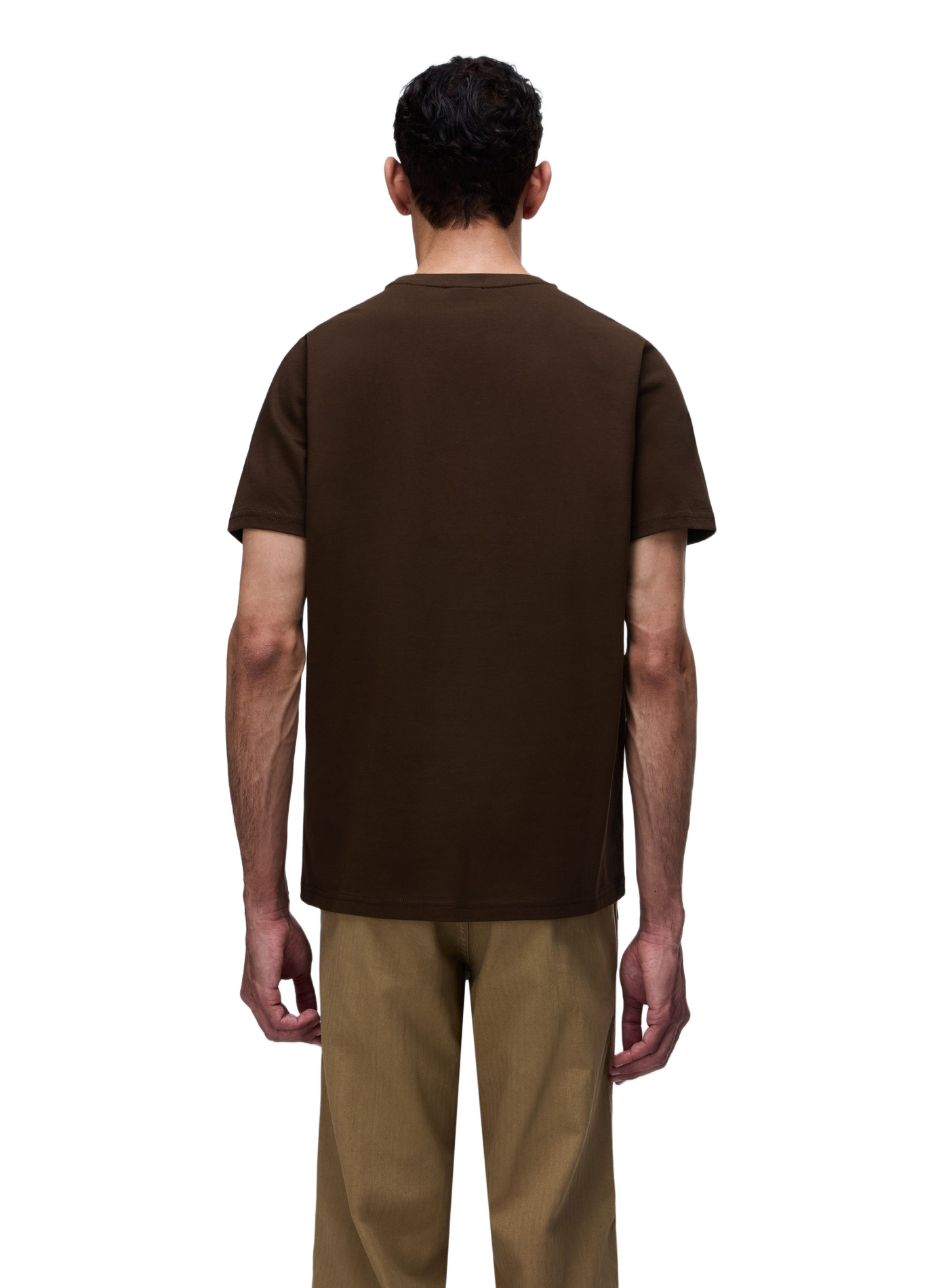 Round-neck cotton T-shirt NAPAPIJRI Brown