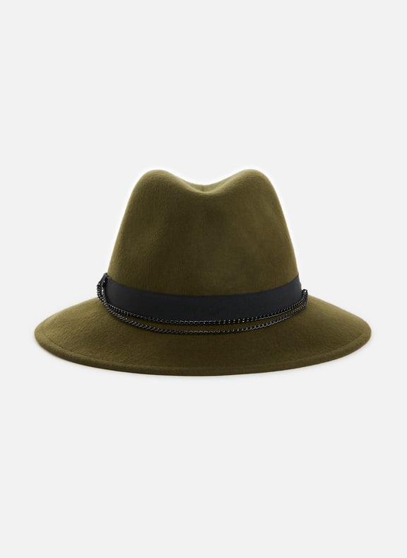 Chapeau fedora en laine Vert by SAISON 1865 SAISON 1865 Chapeau fedora en laine Vert