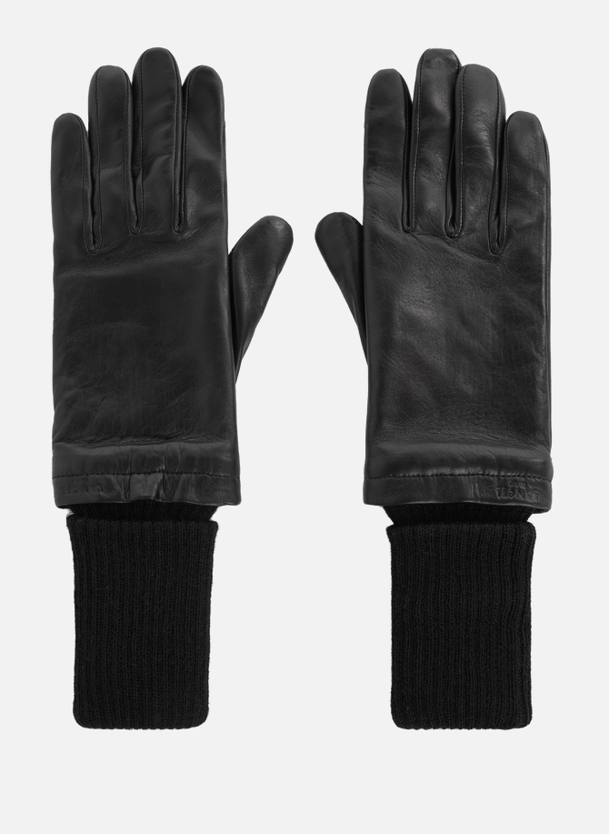 LANCEL bi-material gloves