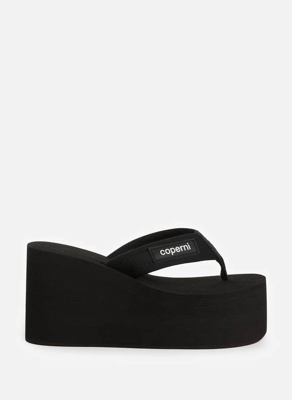 BRANDED WEDGE SANDAL Black by COPERNI COPERNI BRANDED WEDGE SANDAL Black