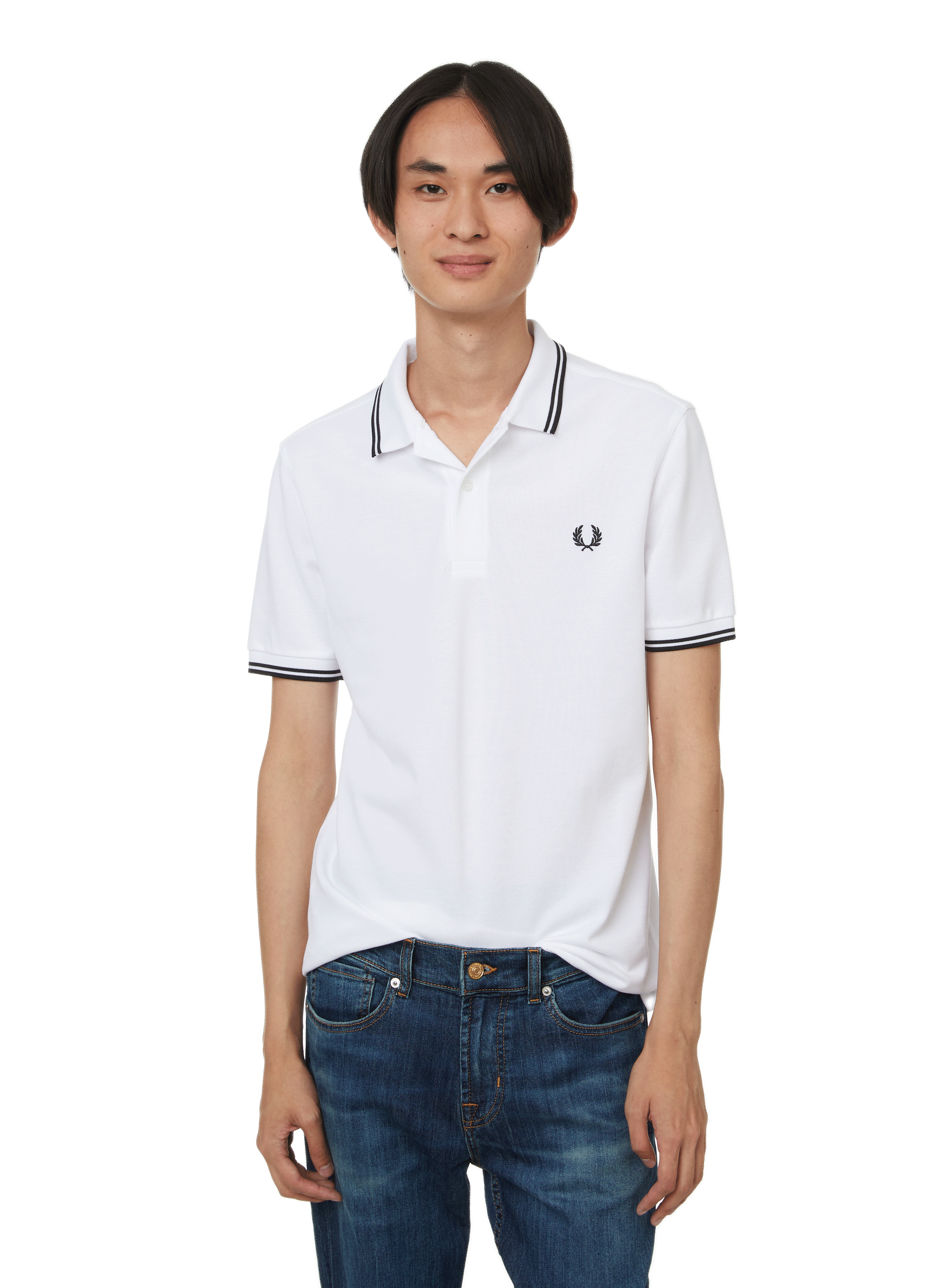 Cotton piqué polo shirt FRED PERRY White