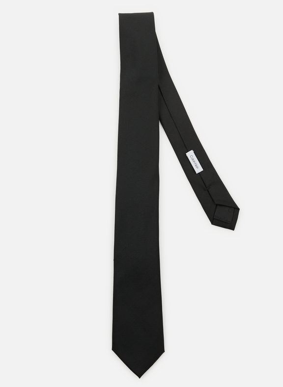 CALVIN KLEIN Silk tie  Black