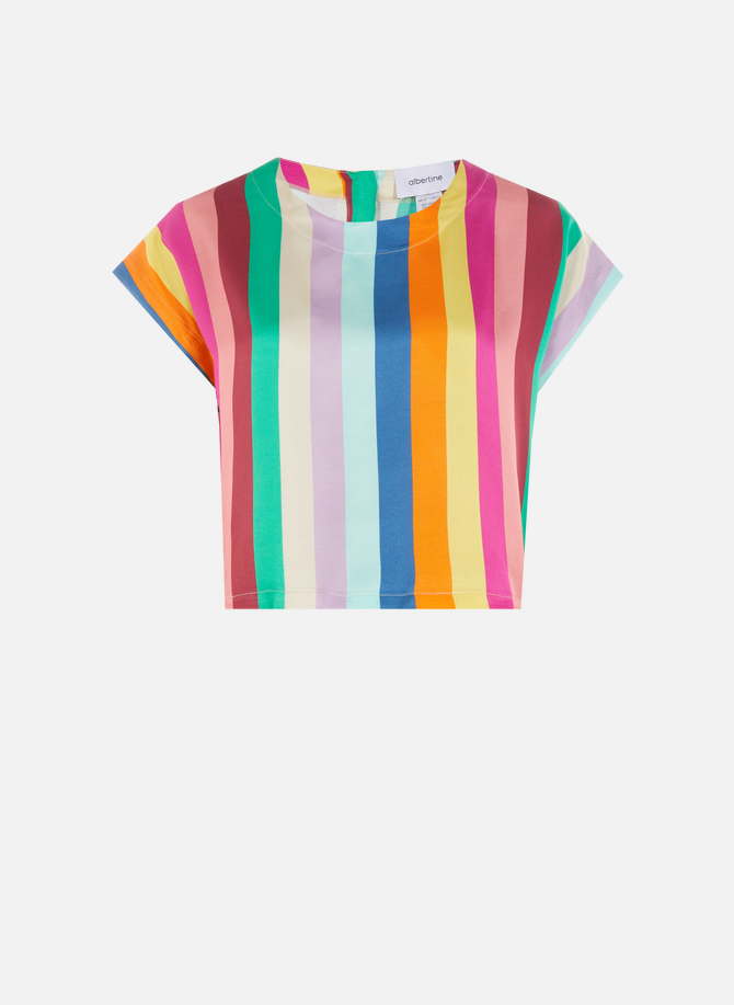 ALBERTINE striped flowing blouse