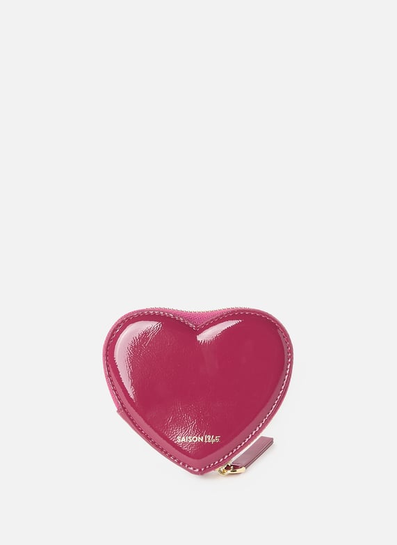 Heart shaped Leather Coin Purse Saison 1865 Women Printemps