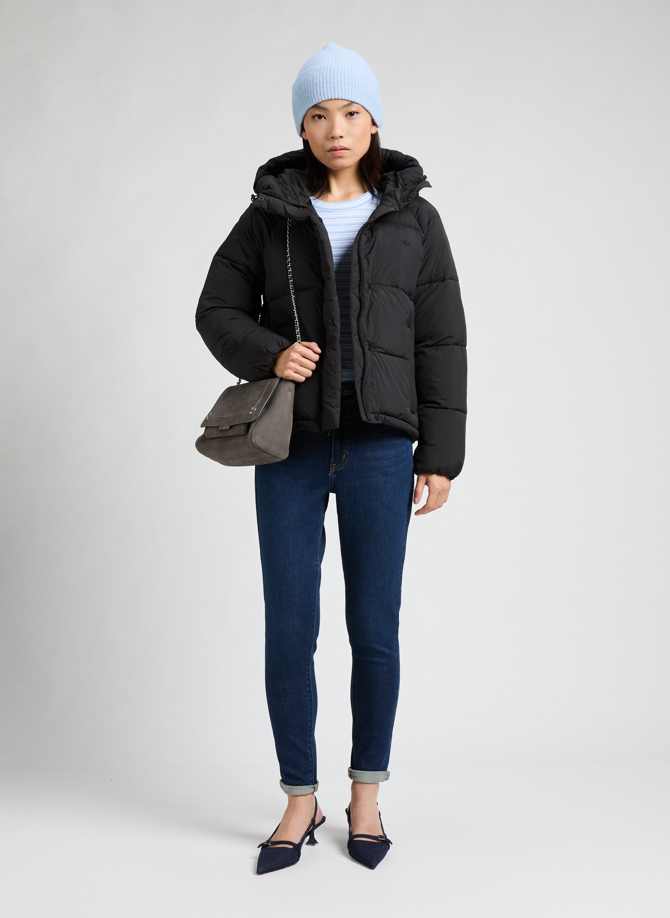 Hooded down jacket DOCKERS Black