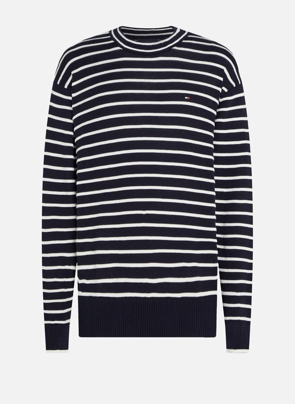 Striped cotton jumper Blue by TOMMY HILFIGER TOMMY HILFIGER Striped cotton jumper Blue