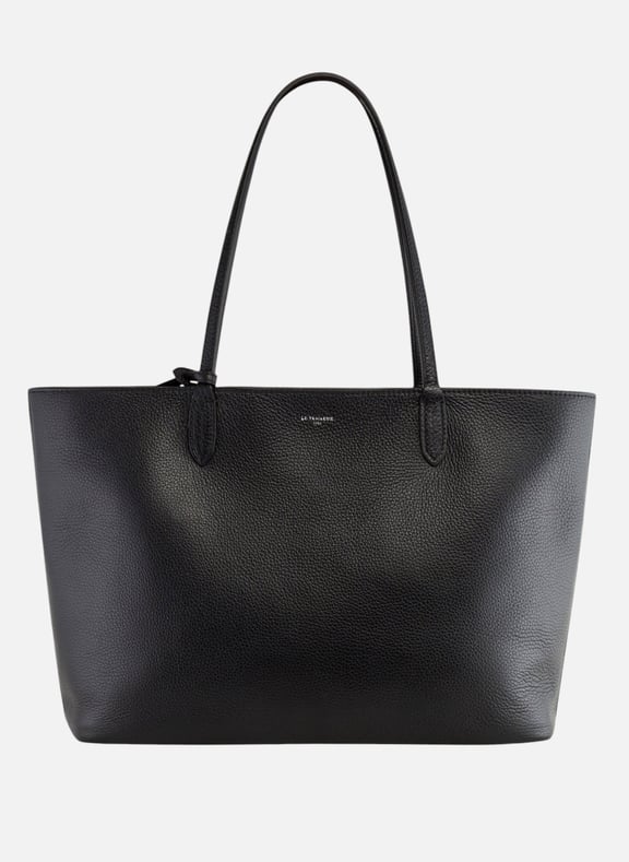 Grand sac cabas louise en cuir grainé Noir by LE TANNEUR LE TANNEUR Grand sac cabas louise en cuir grainé Noir