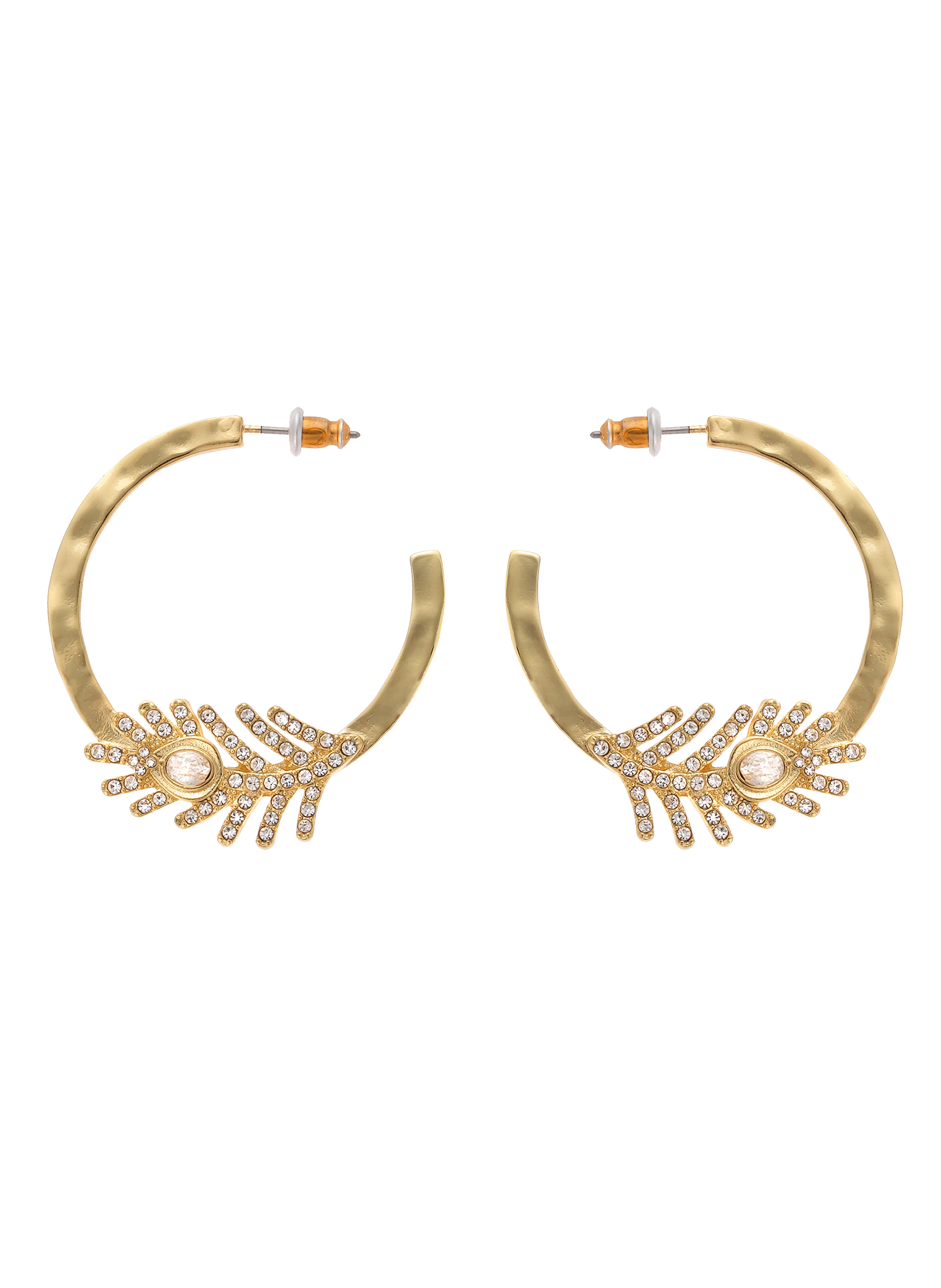 Boucles d'oreilles créoles carmelle HIPANEMA Blanc