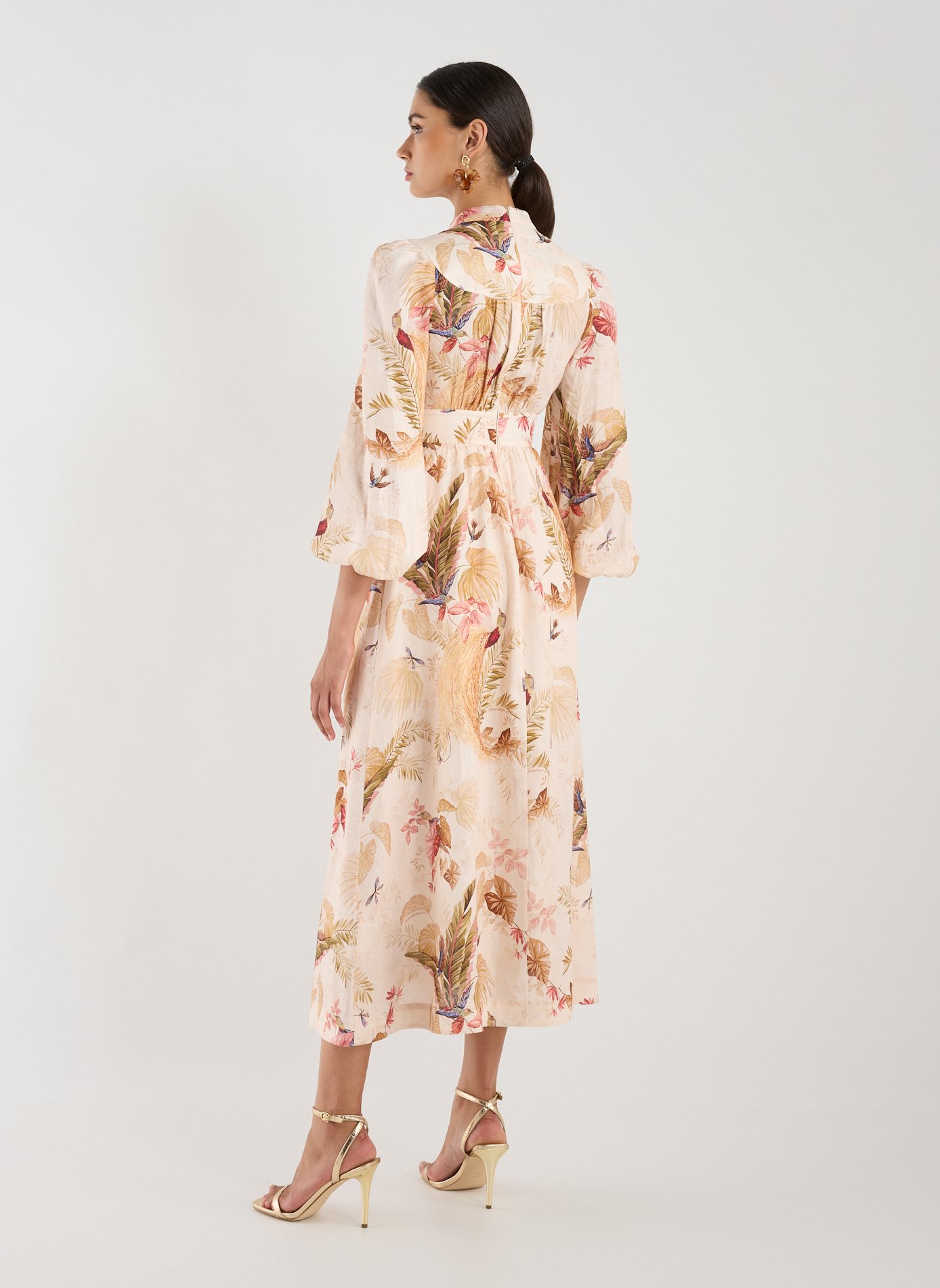 Robe midi à imprimé floral ZIMMERMANN Multicolore