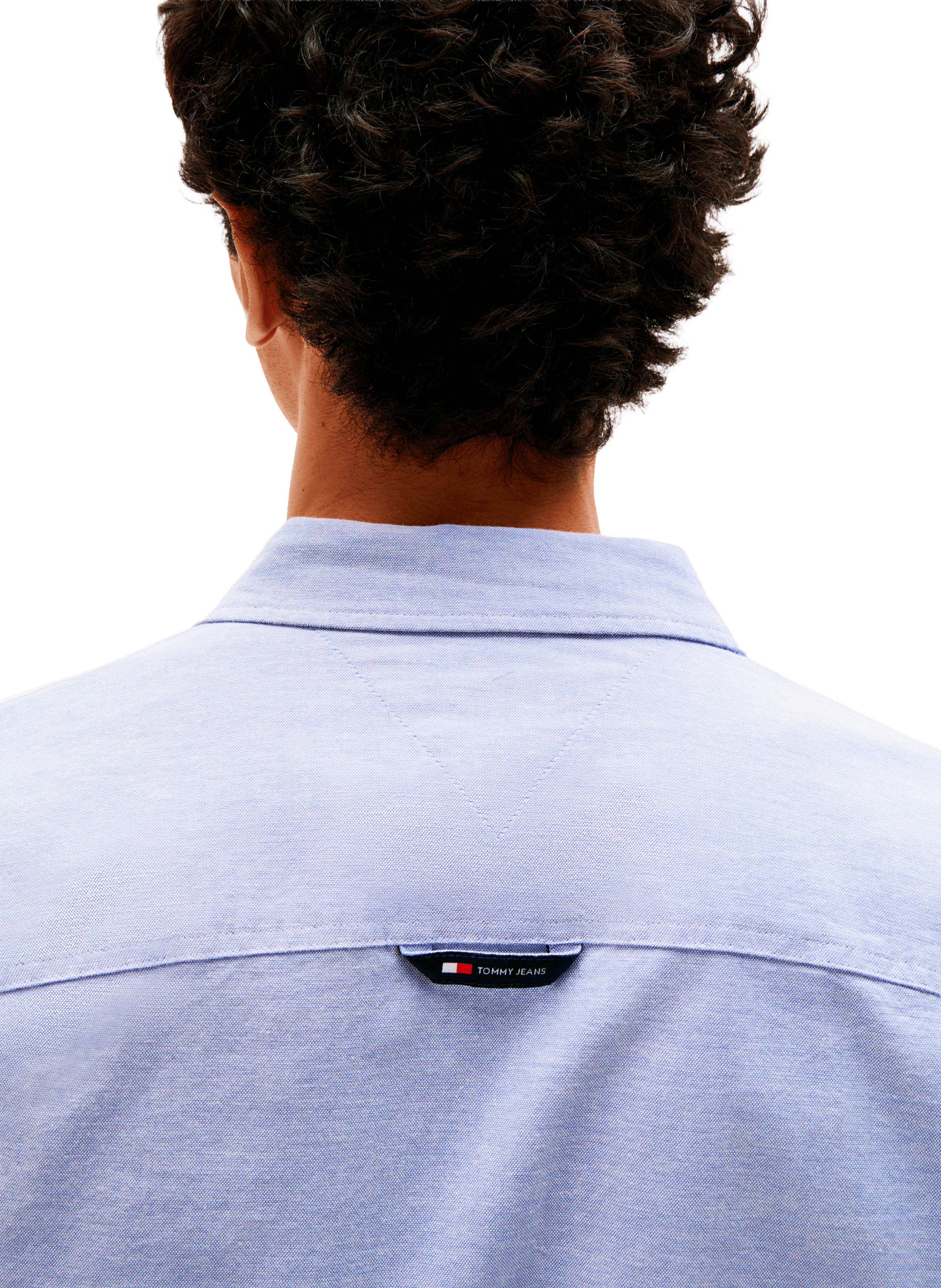 Fitted shirt in stretch Oxford cotton TOMMY HILFIGER Blue