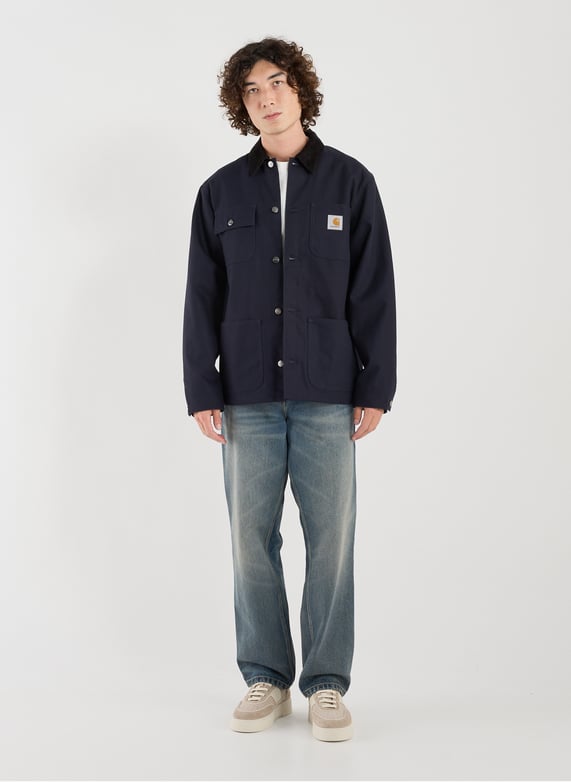 Jacket with classic cotton collar | Blue by CARHARTT WIP Jacket with classic cotton collar Blue