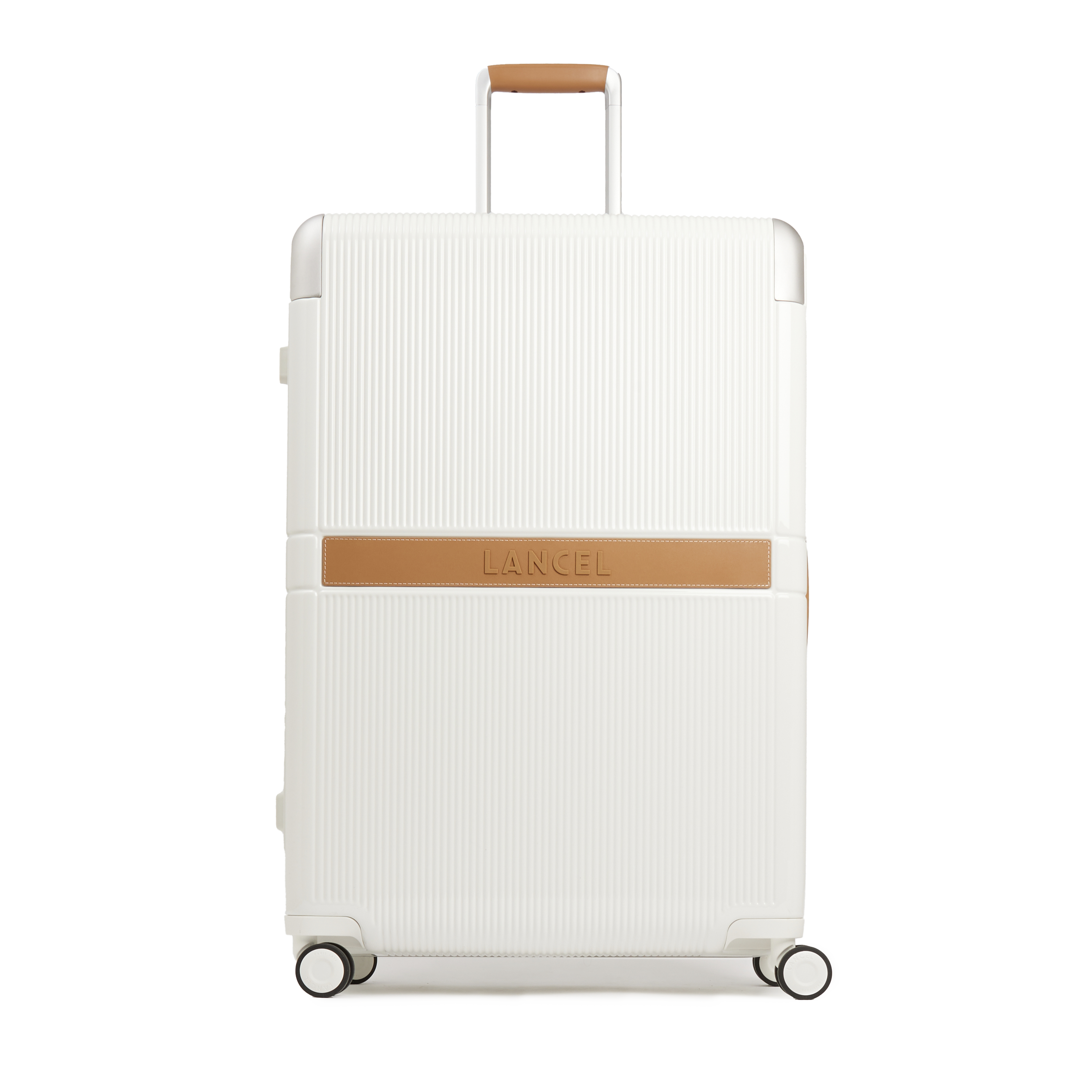 Valise medium 4 roues empreinte de lancel en polycarbonate LANCEL Blanc