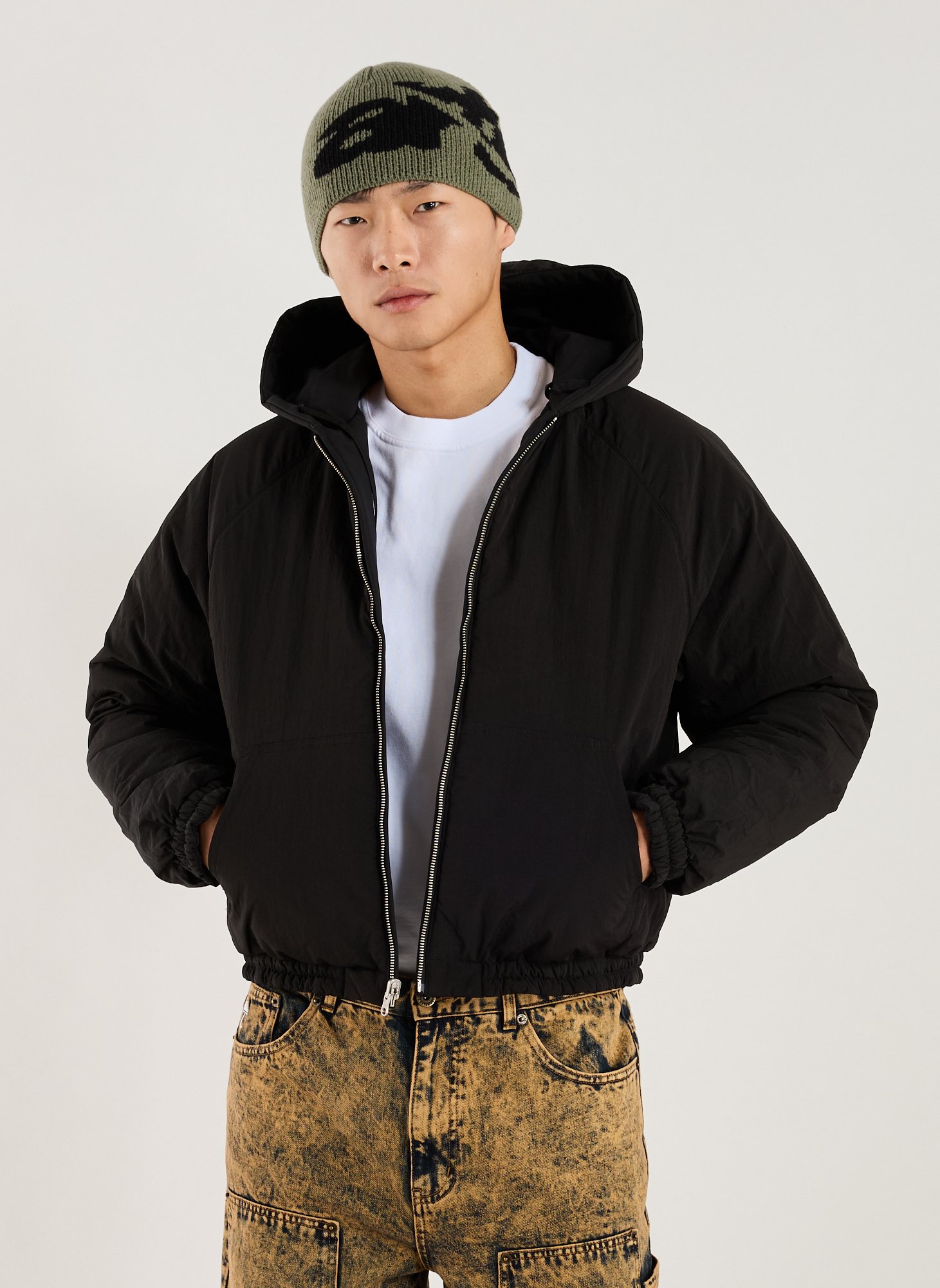 Plain hooded jacket ARTE ANTWERP Black