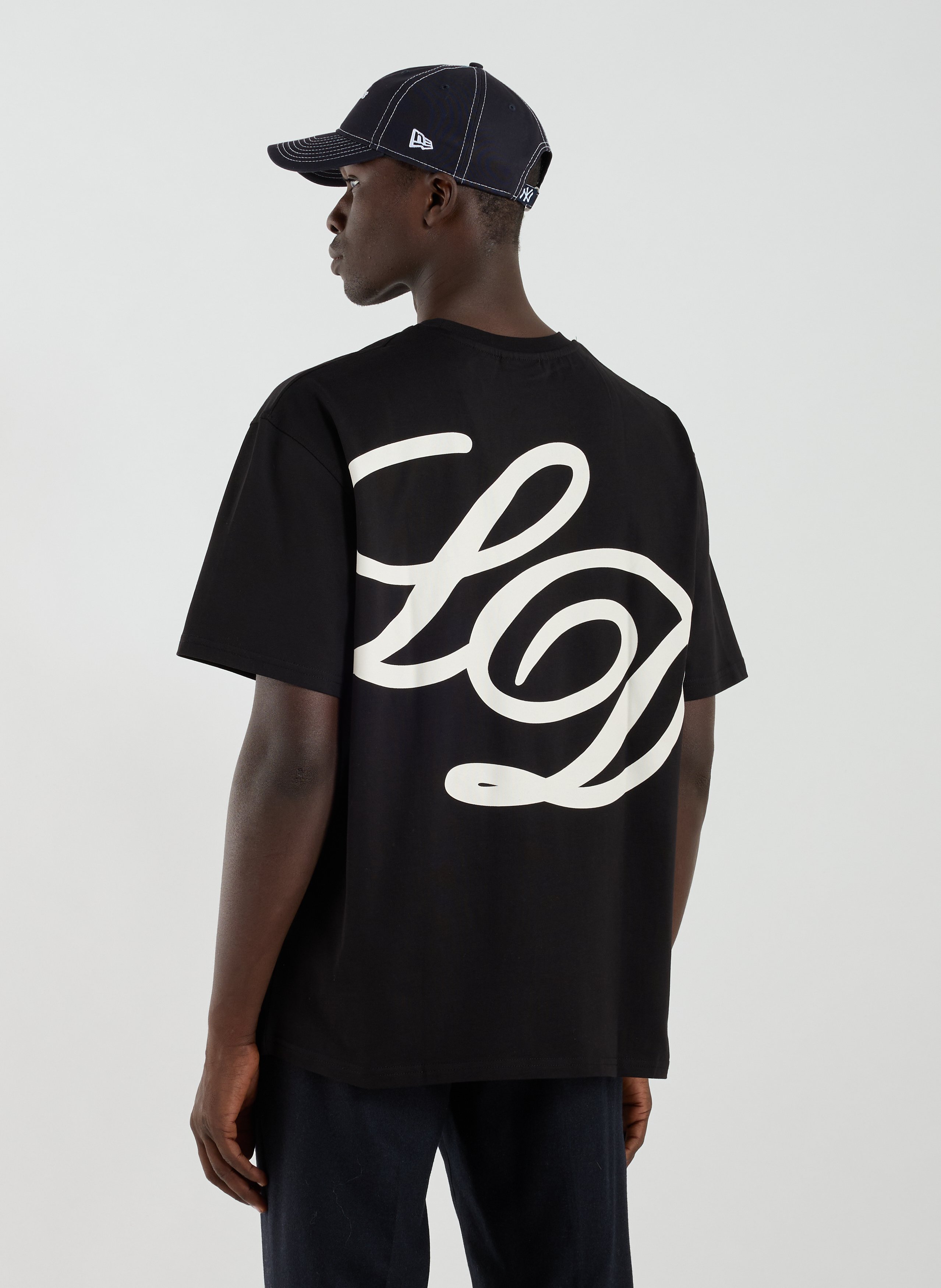 T-shirt à imprimé en coton LES DEUX Noir