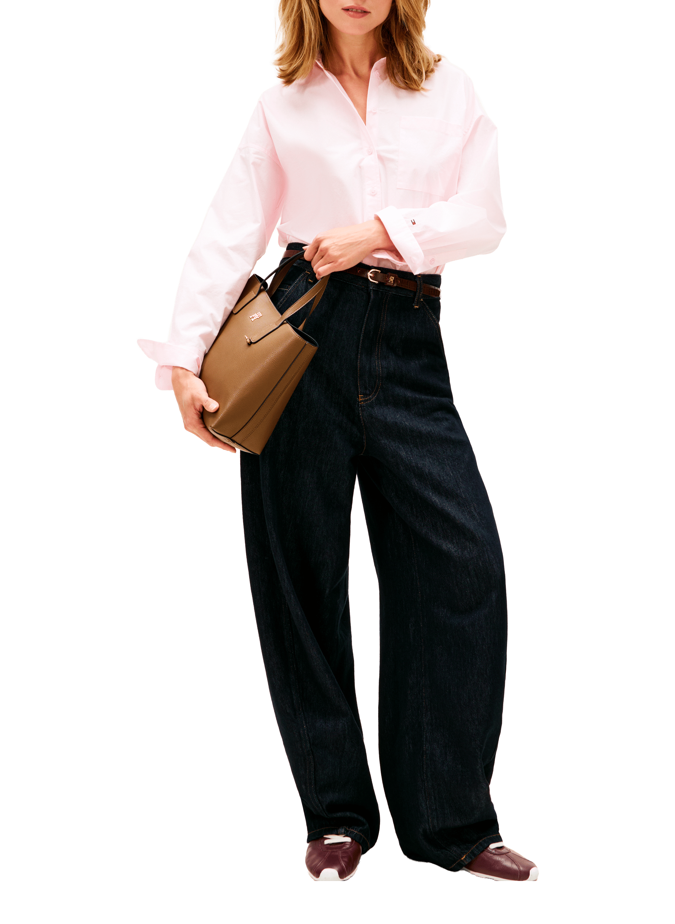 Tote bag TOMMY HILFIGER Brown