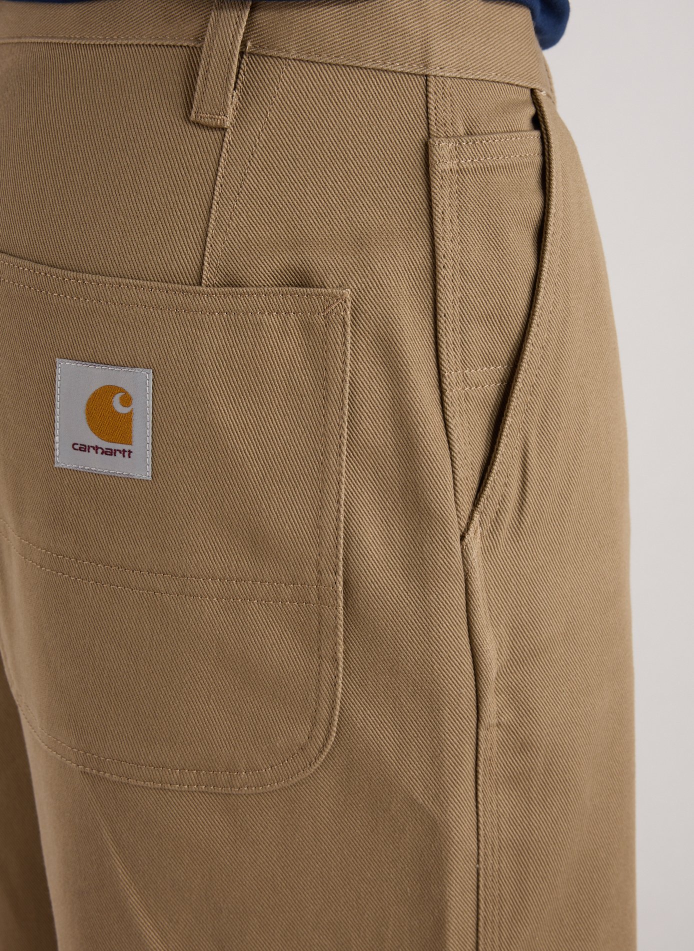 Straight cotton trousers CARHARTT WIP Beige