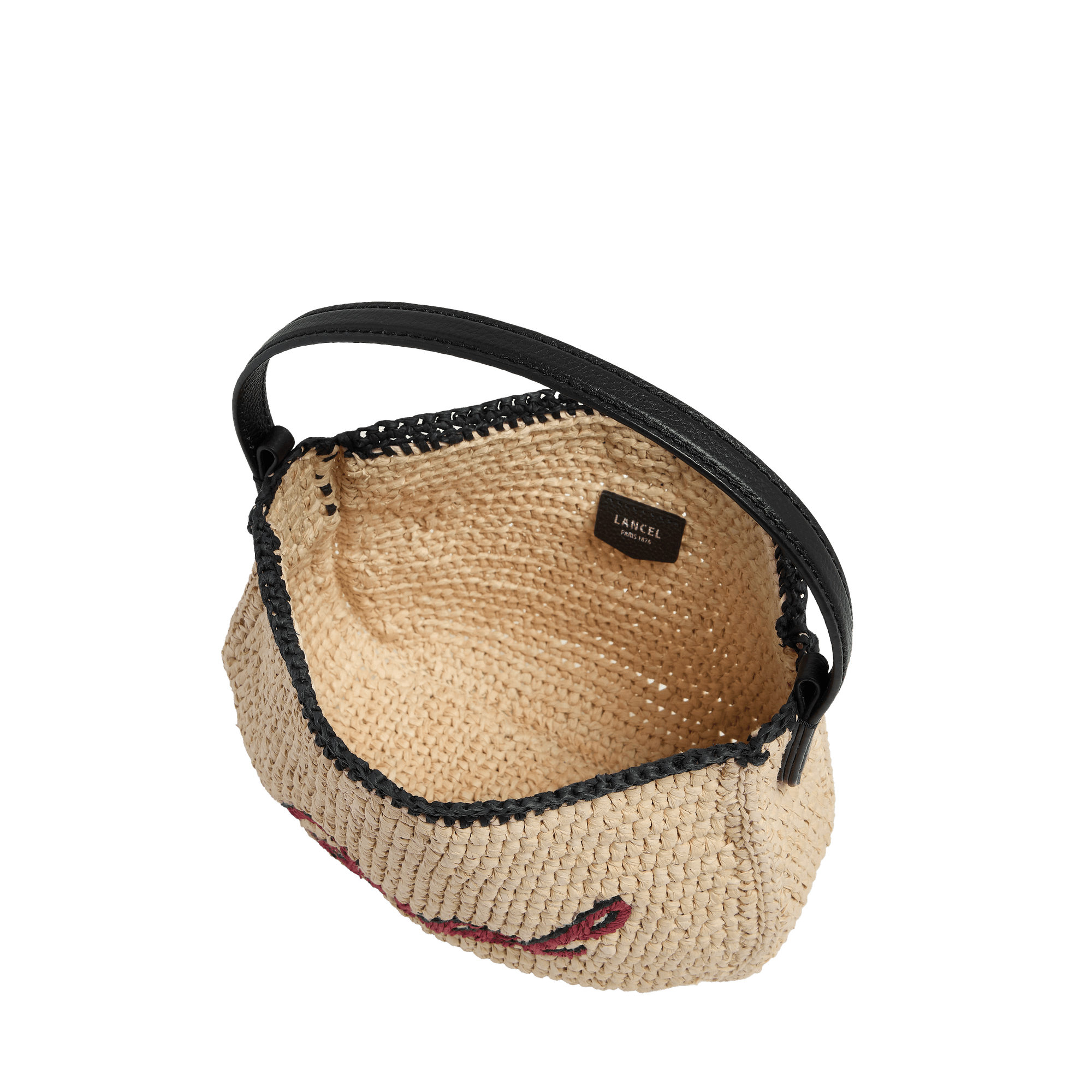 Sac hobo s double porté summer mania de lancel en polycarbonate et cuir LANCEL Noir
