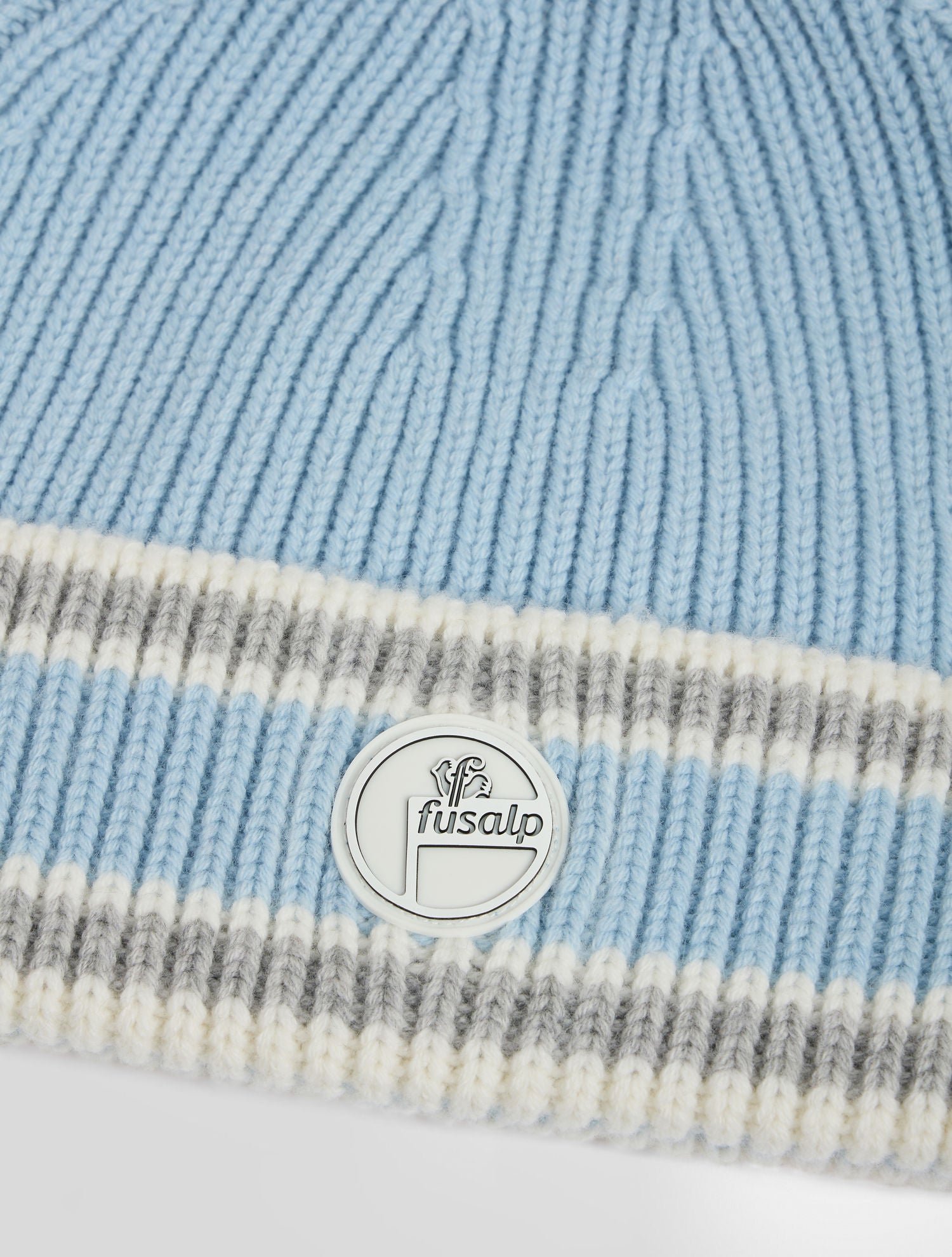 Bonnet pompon coupe regular FUSALP Bleu