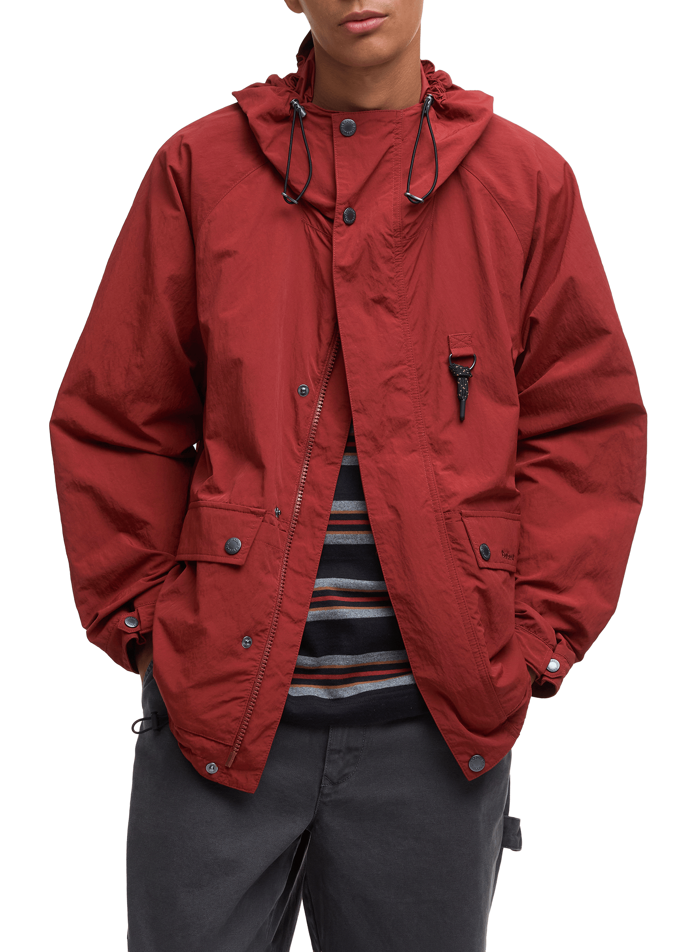Veste imperméable à capuche BARBOUR Rouge