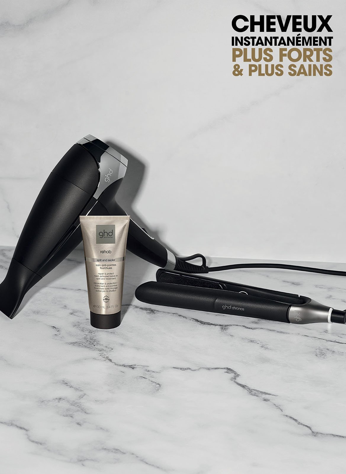 GHD rehab - traitement anti pointes fourchues GHD No color