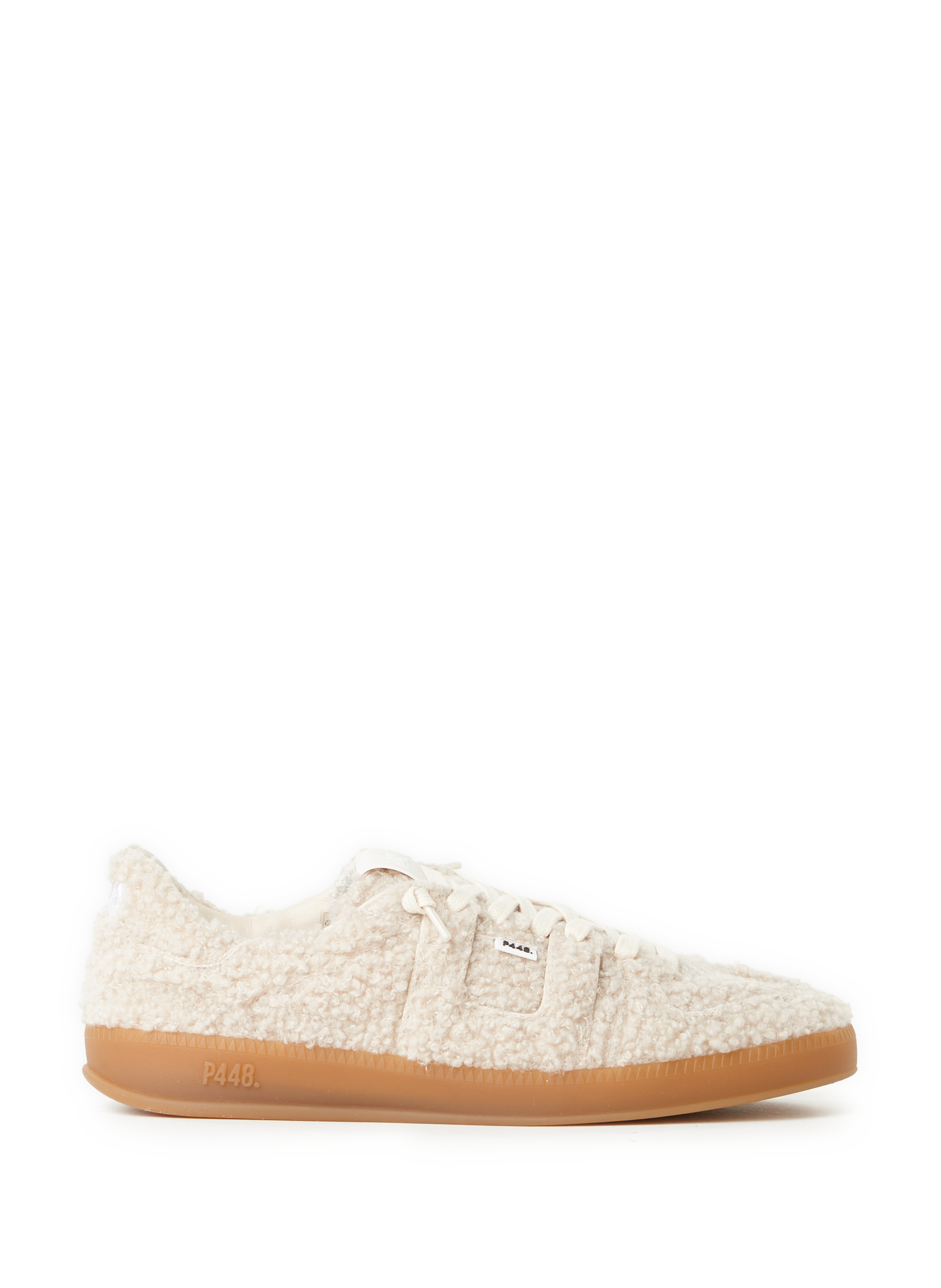P448 Shearling sneakers Beige