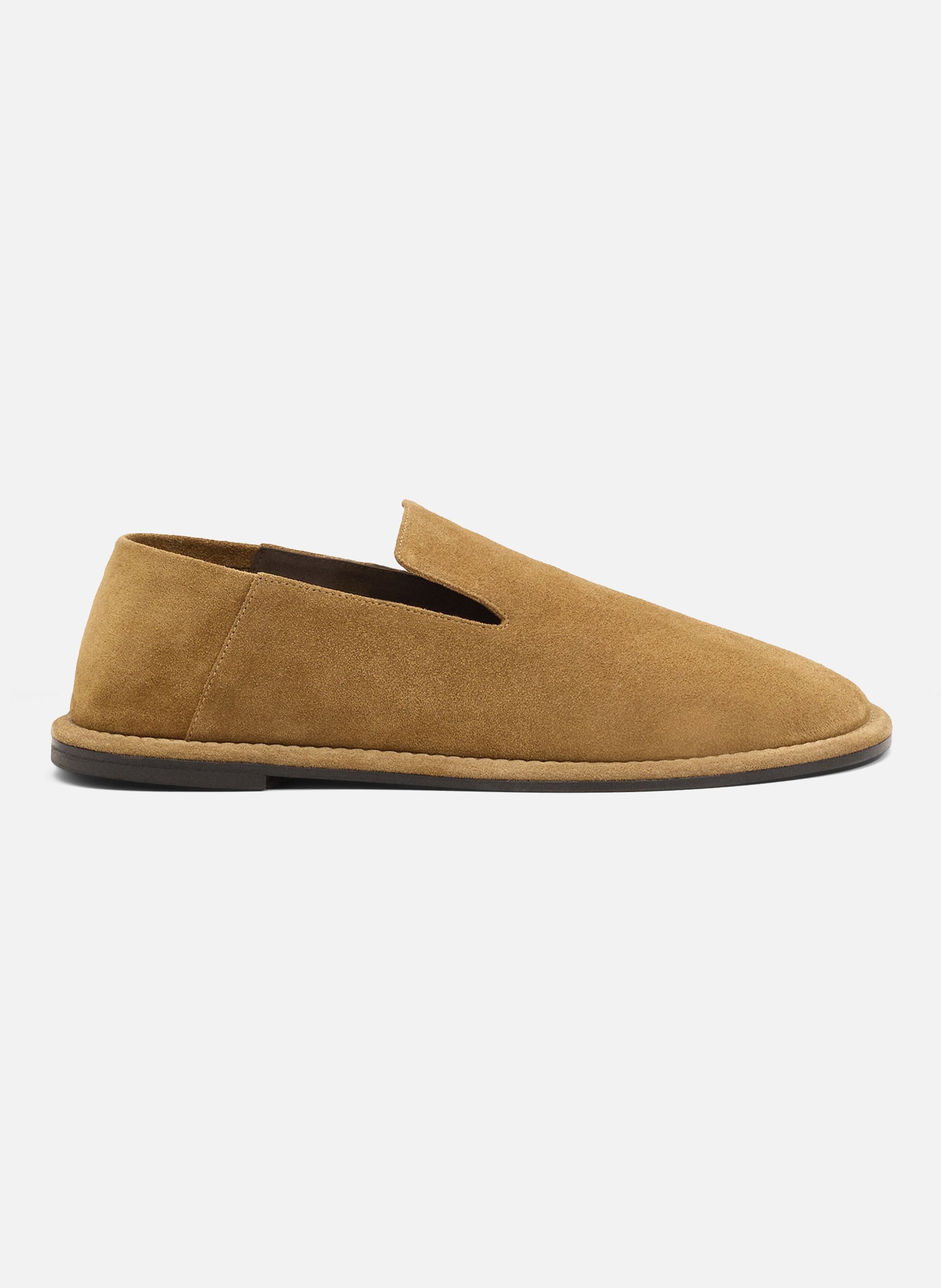 Slippers midi unisexes en cuir de veau AMI PARIS Marron