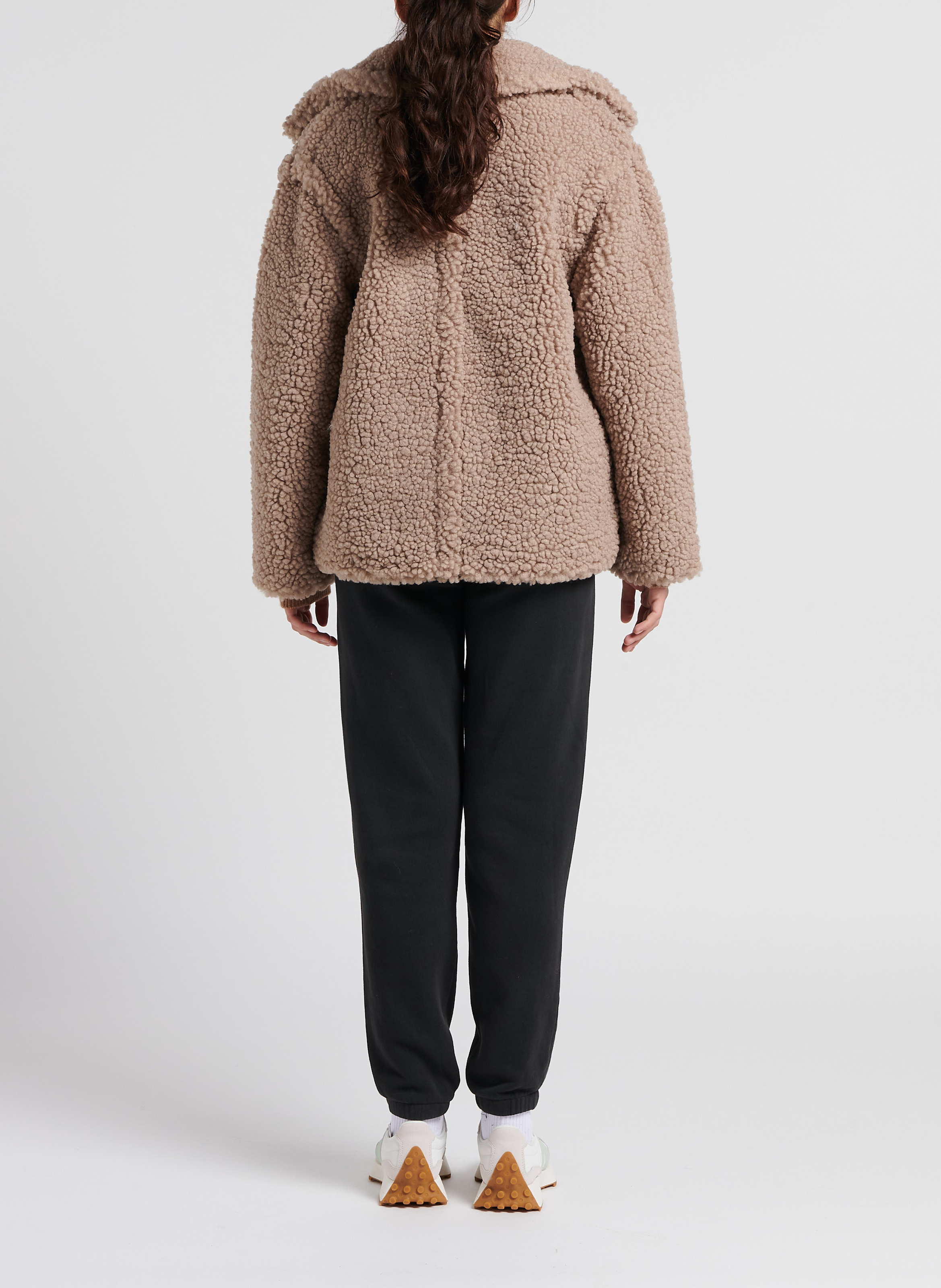 Jogging taille haute en coton mélangé izubird AMERICAN VINTAGE Noir