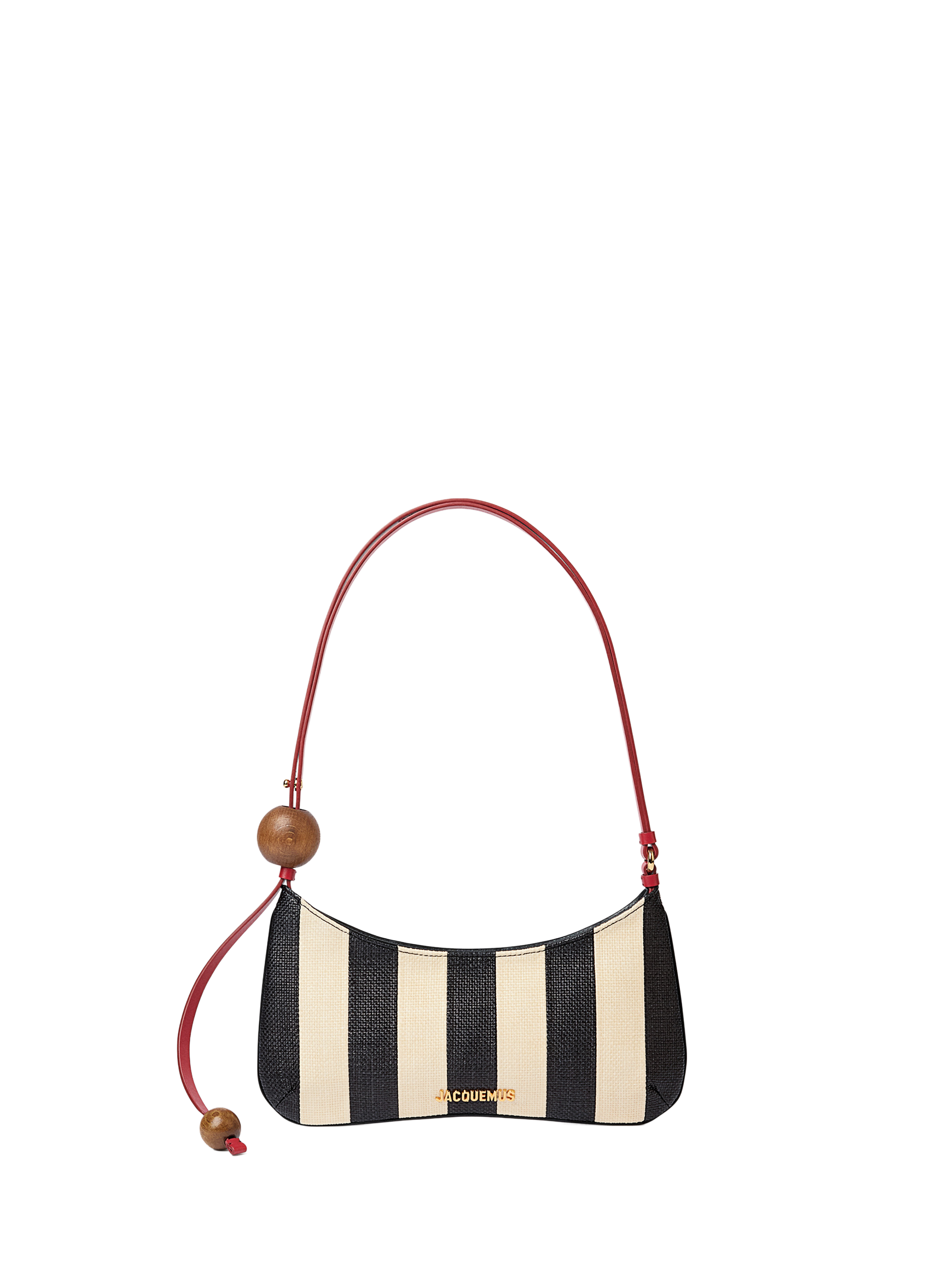 Bag Le Bisou Beaded Striped Leather JACQUEMUS Multicolour
