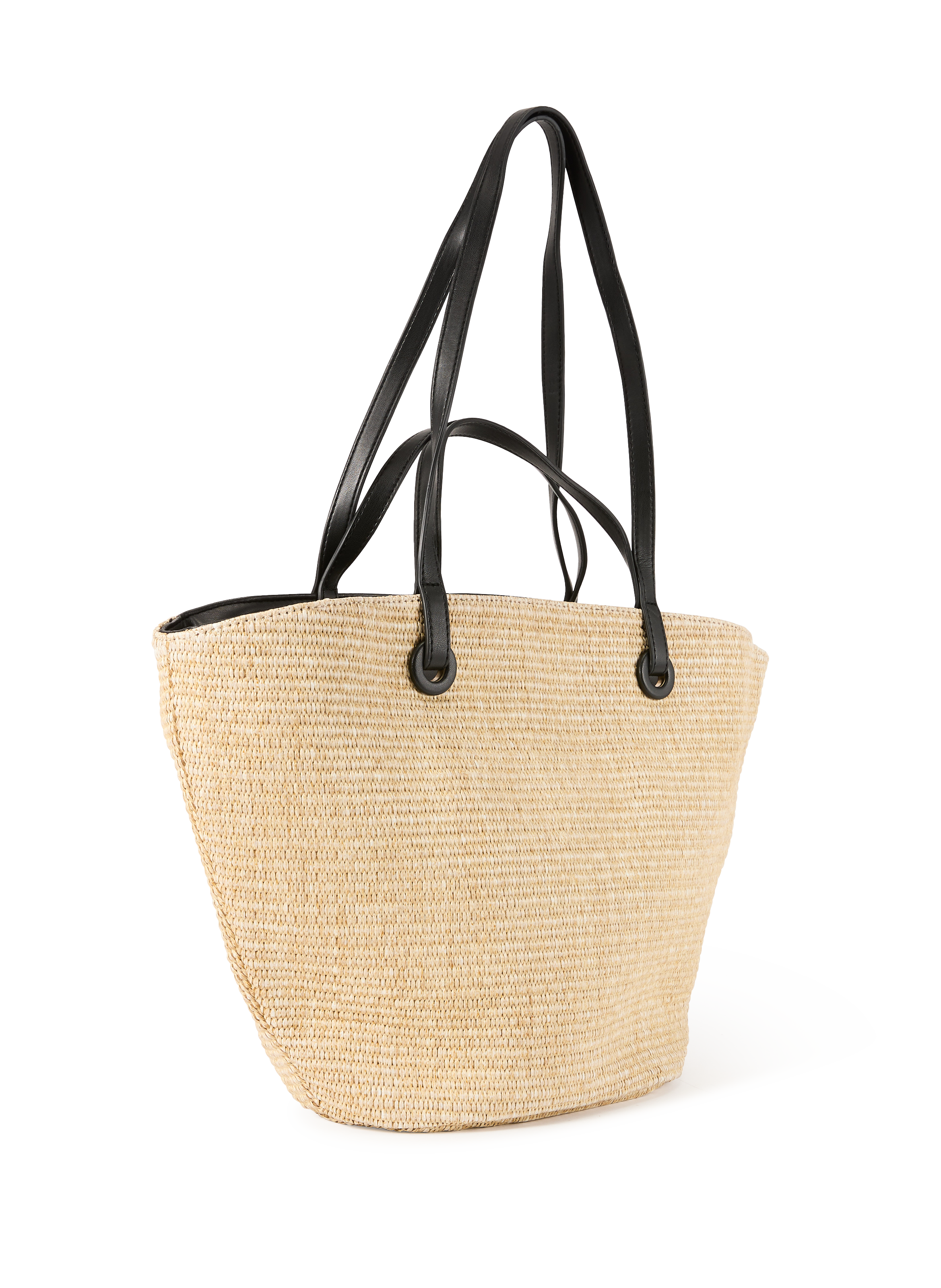 Sac cabas en raphia AU PRINTEMPS PARIS Beige