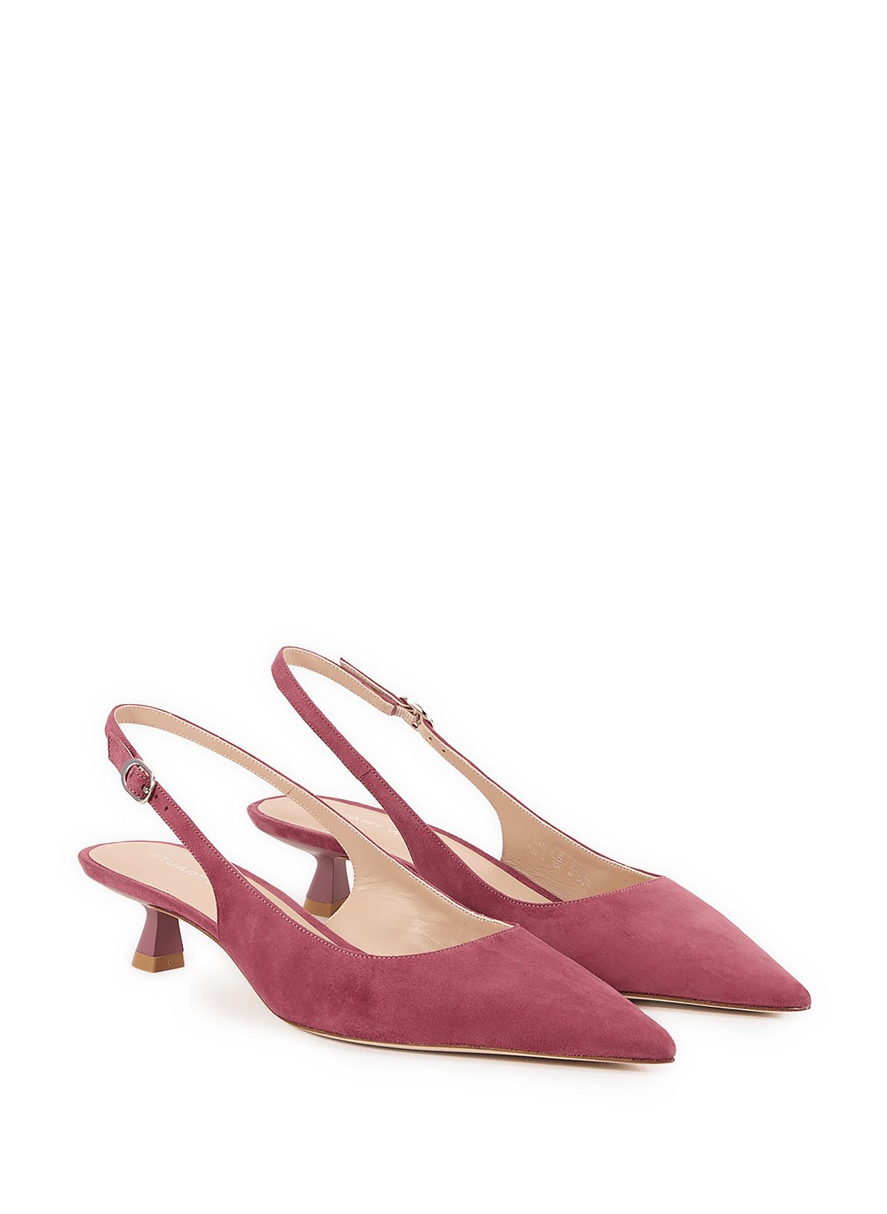 Slingback Stuart Sculpht 35 en cuir suédé STUART WEITZMAN Rose