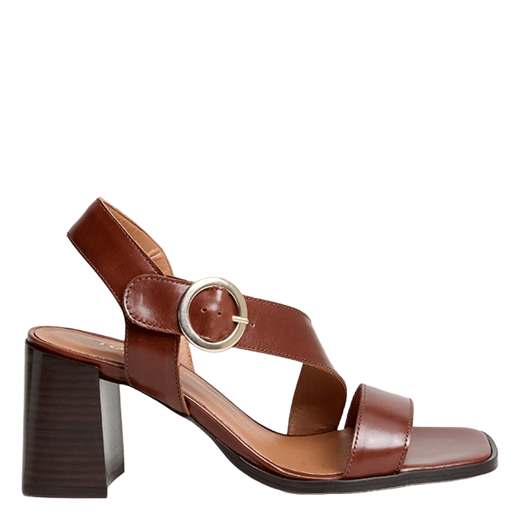 Sandales hautes en cuir vanelie JONAK Marron