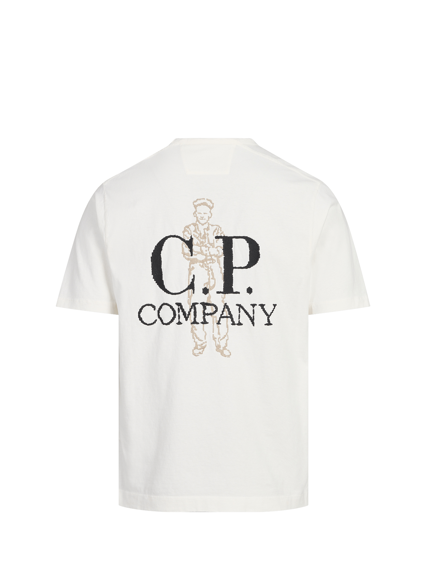 Tee-shirt droit en coton CP COMPANY Blanc