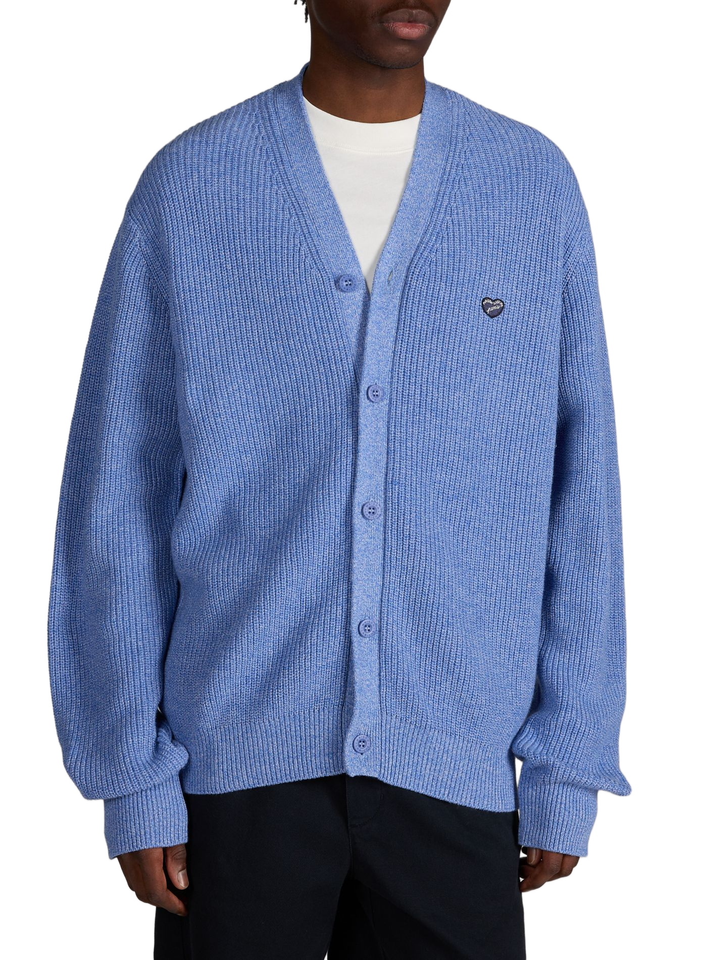 Gilet Poirée patch coeur en coton MAISON LABICHE Bleu