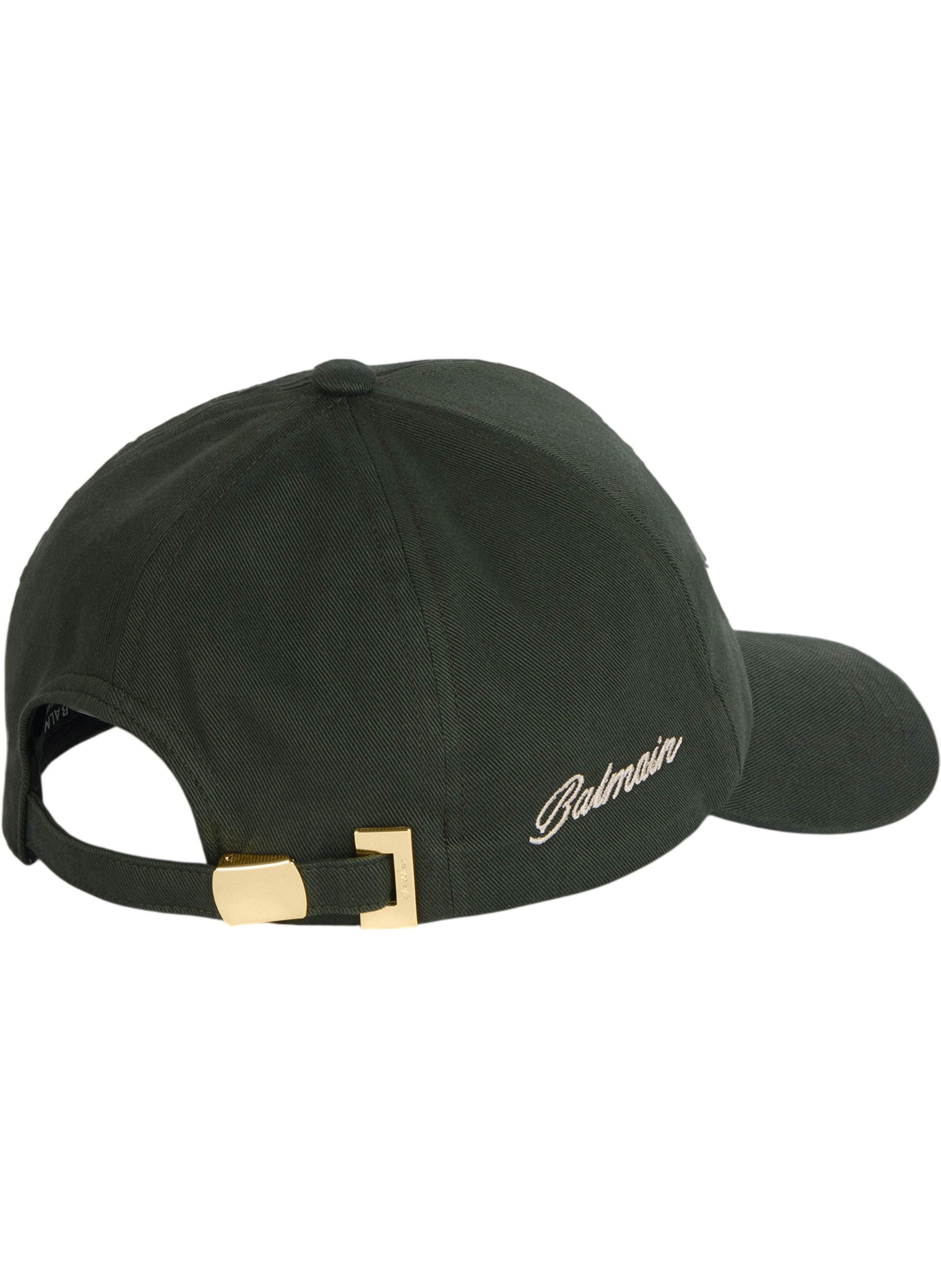 Casquette balmain en coton lavé BALMAIN Vert