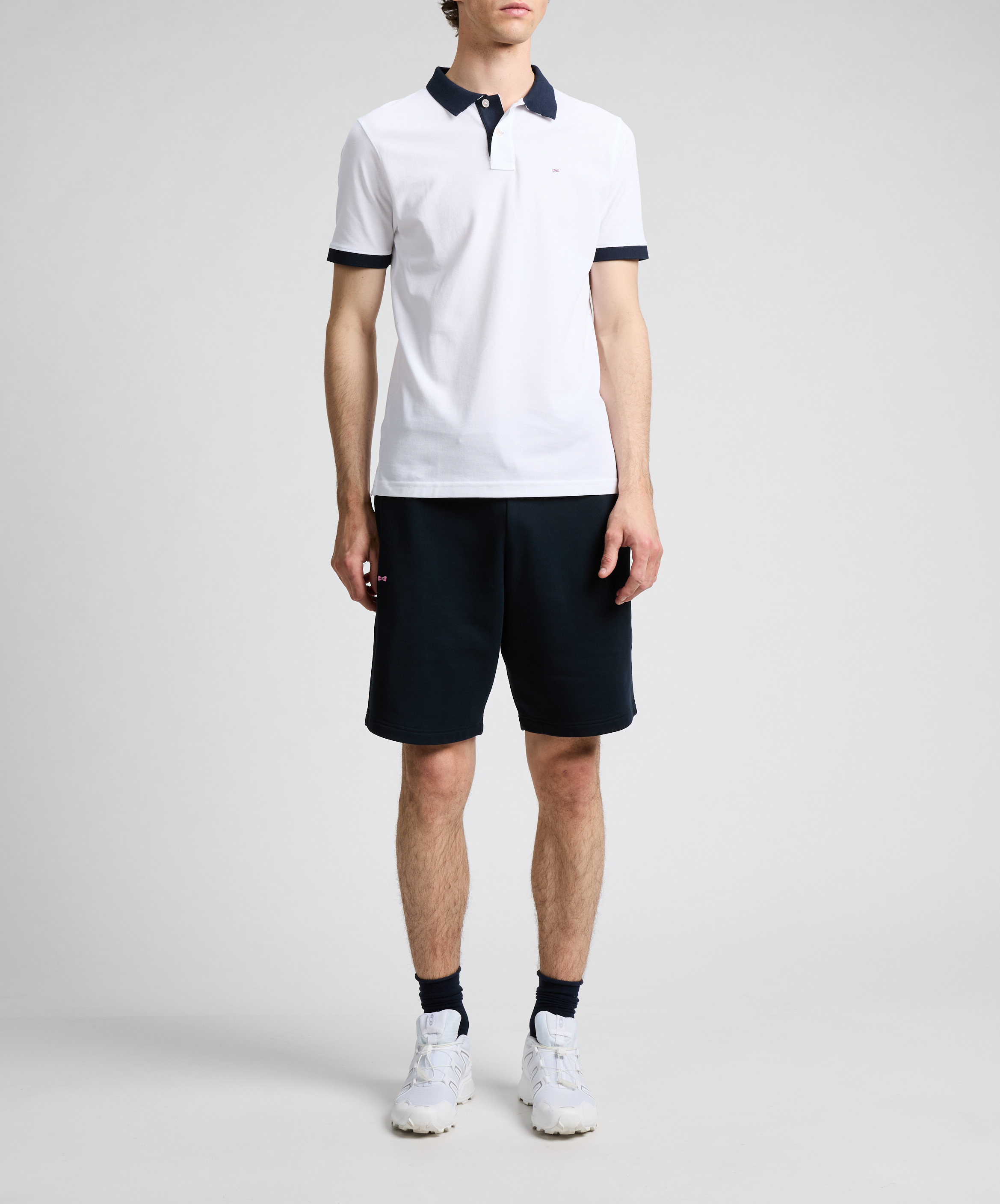Polo manches courtes en coton  EDEN PARK Blanc