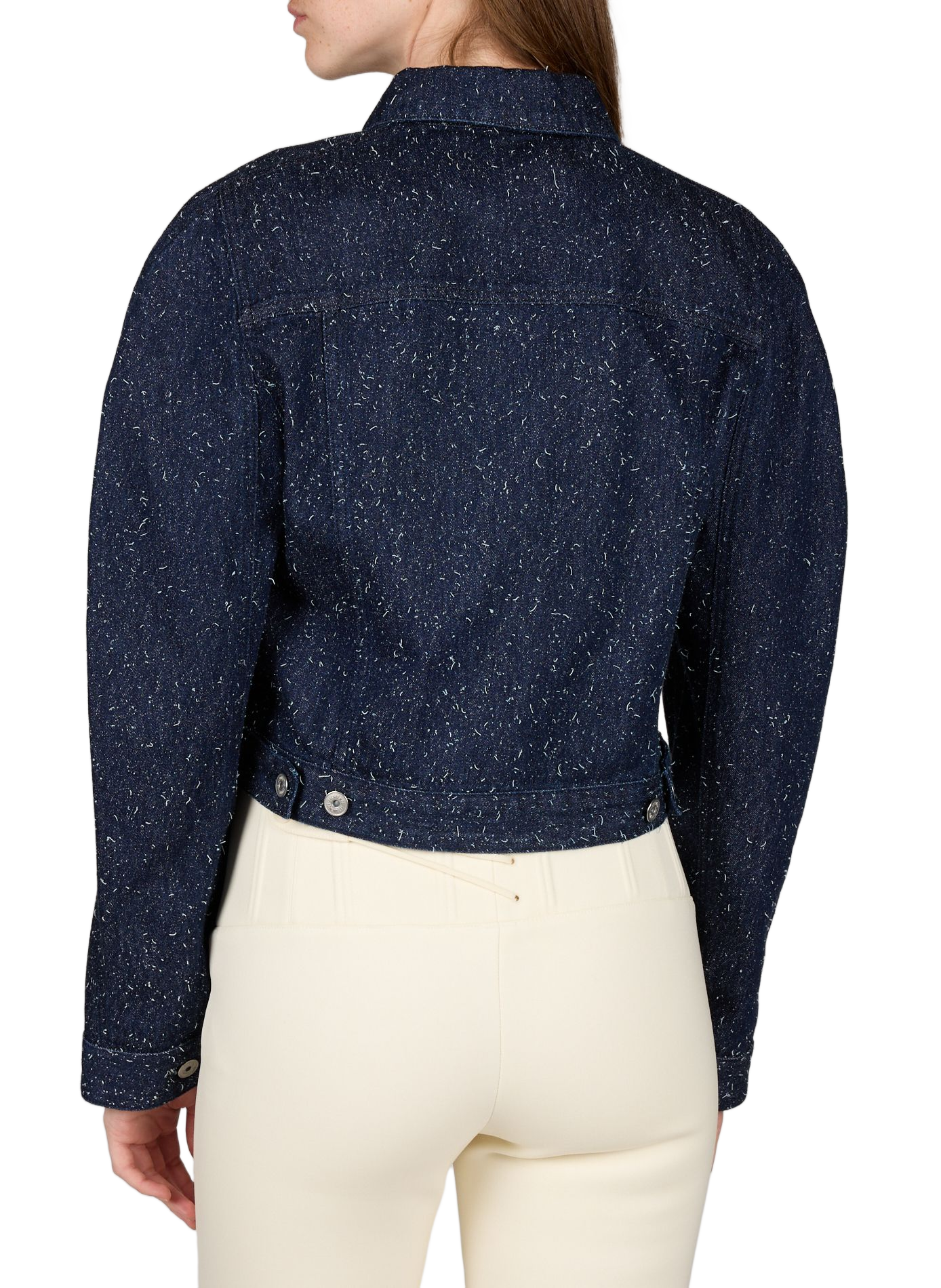 The Ovalo denim jacket in mixed cotton JACQUEMUS Blue