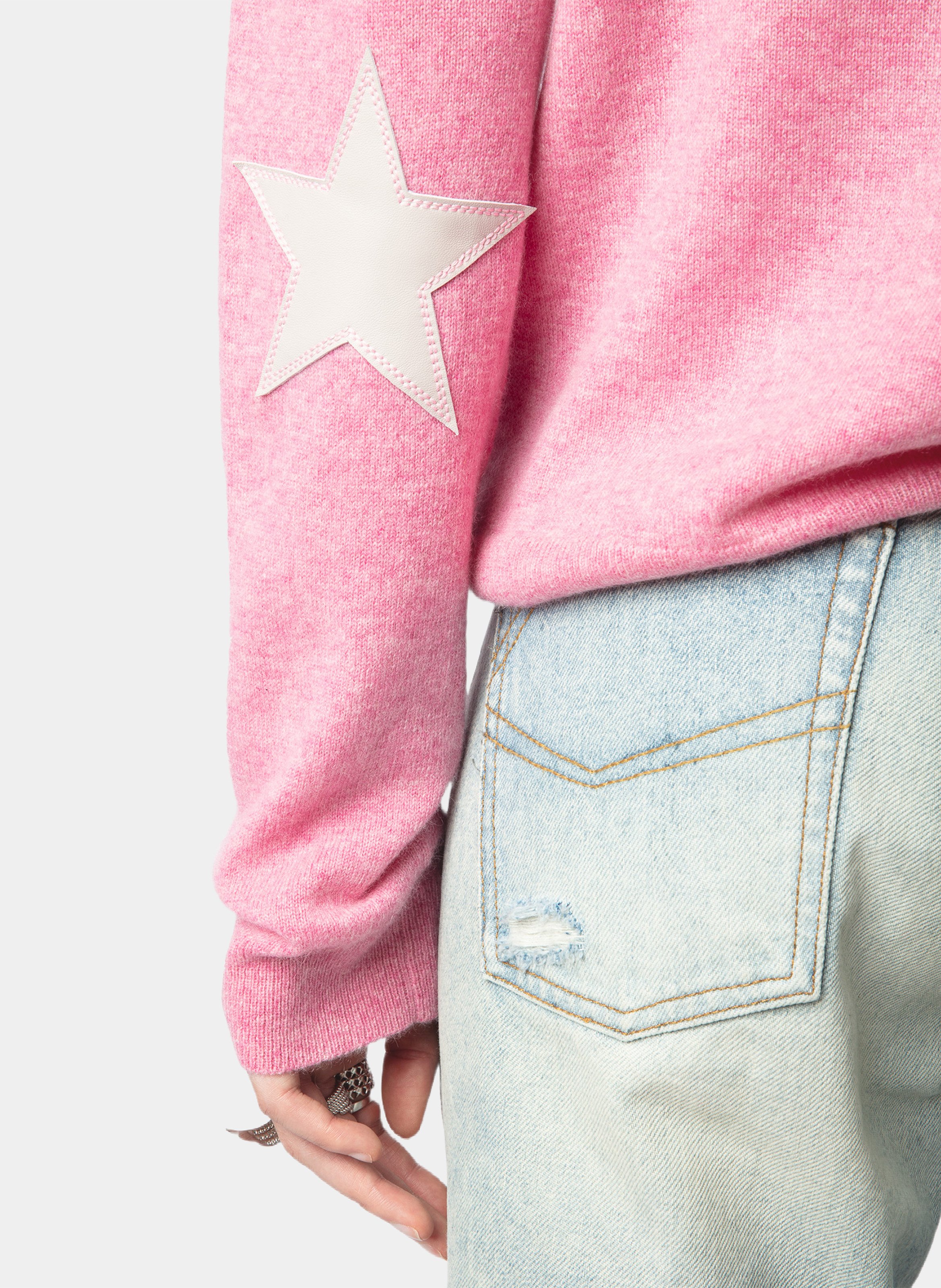 Pull col v en cachemire vivi ZADIG&VOLTAIRE Rose