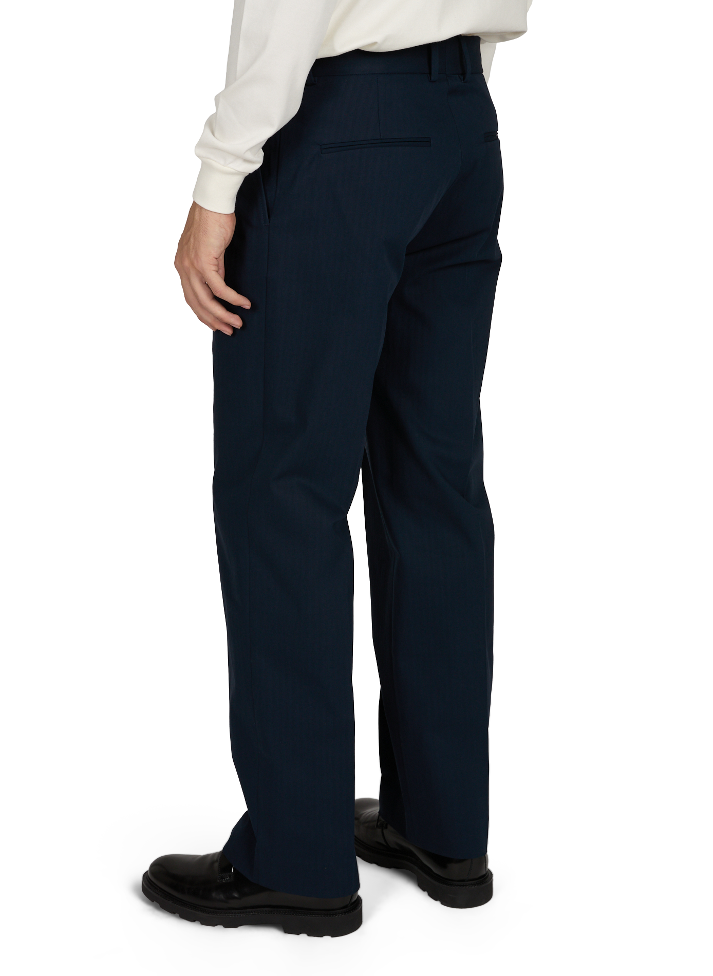 Straight Golfer Pants in blended cotton | Blue DROLE DE MONSIEUR Men
