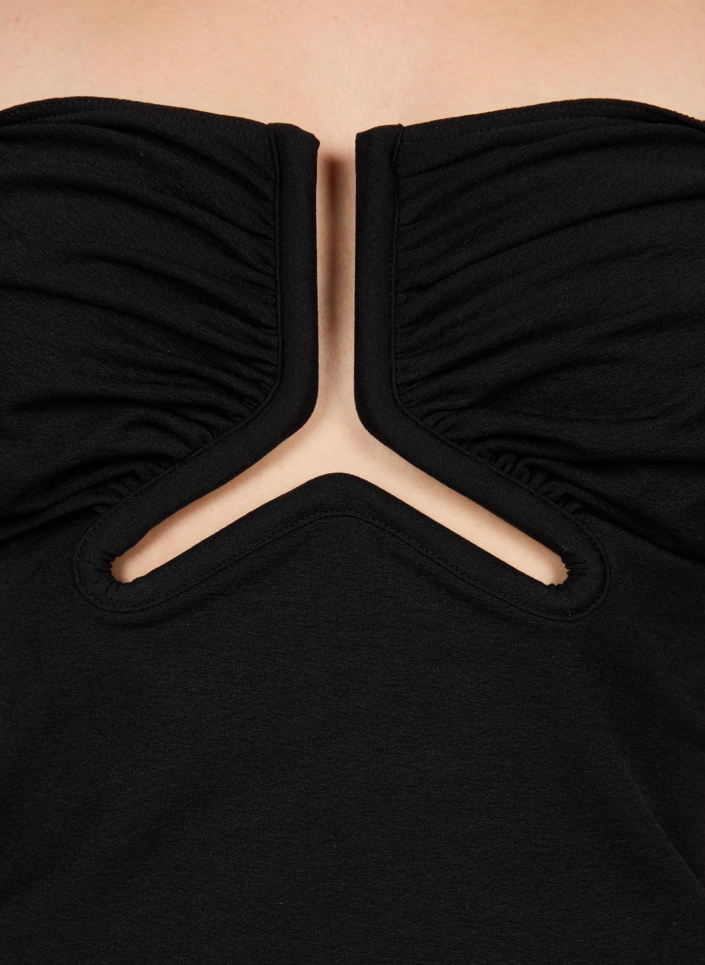 Short bustier with a plunging neckline RICK OWENS Black