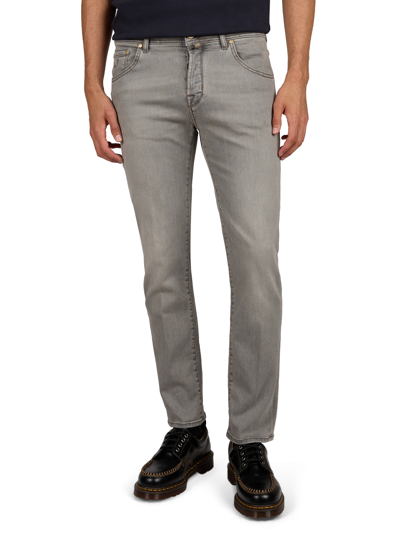 Slim fit jeans van gemengd katoen JACOB COHEN Grijs