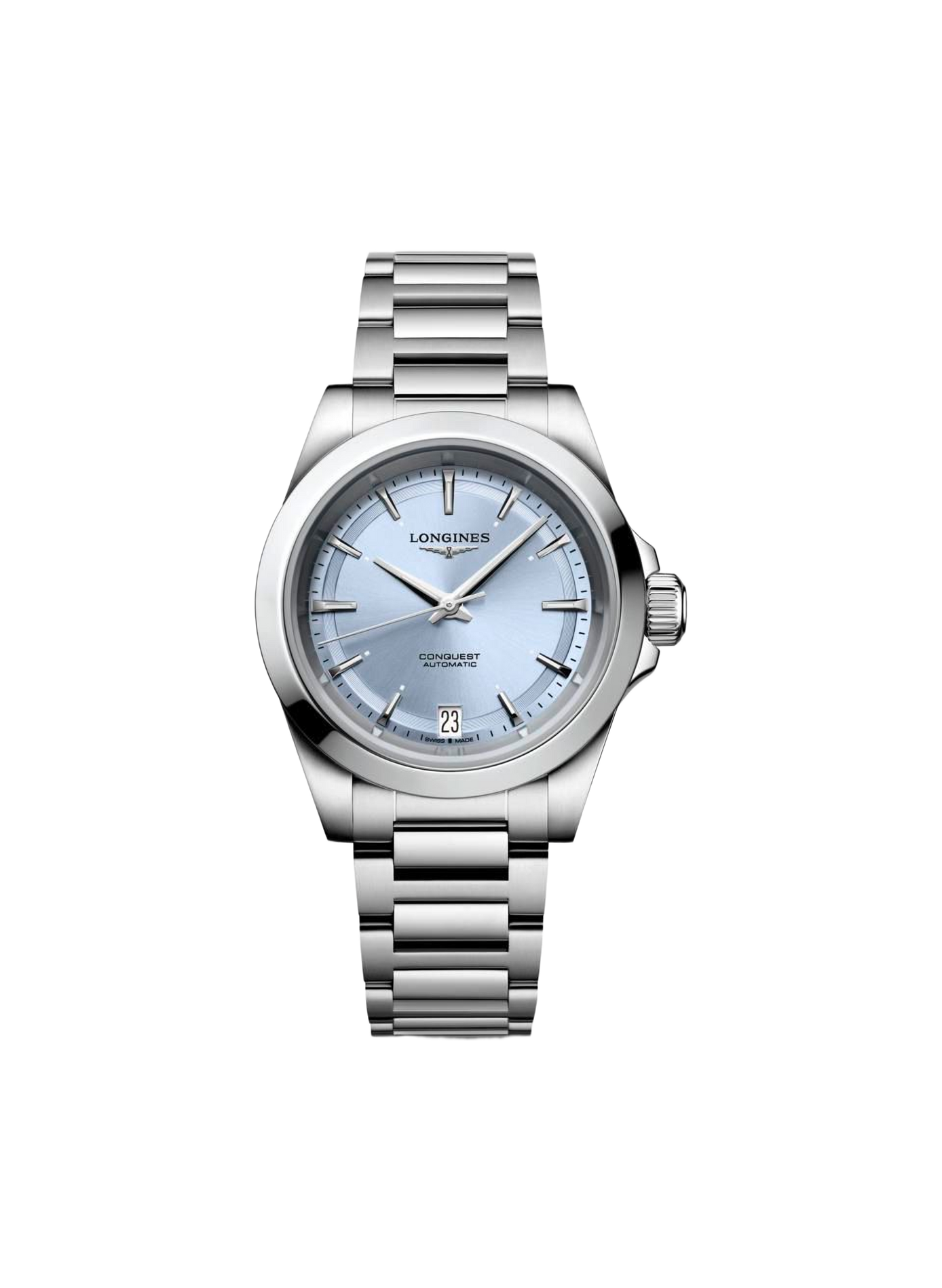 Montre automatique Conquest 2023 en acier inoxydable LONGINES Bleu