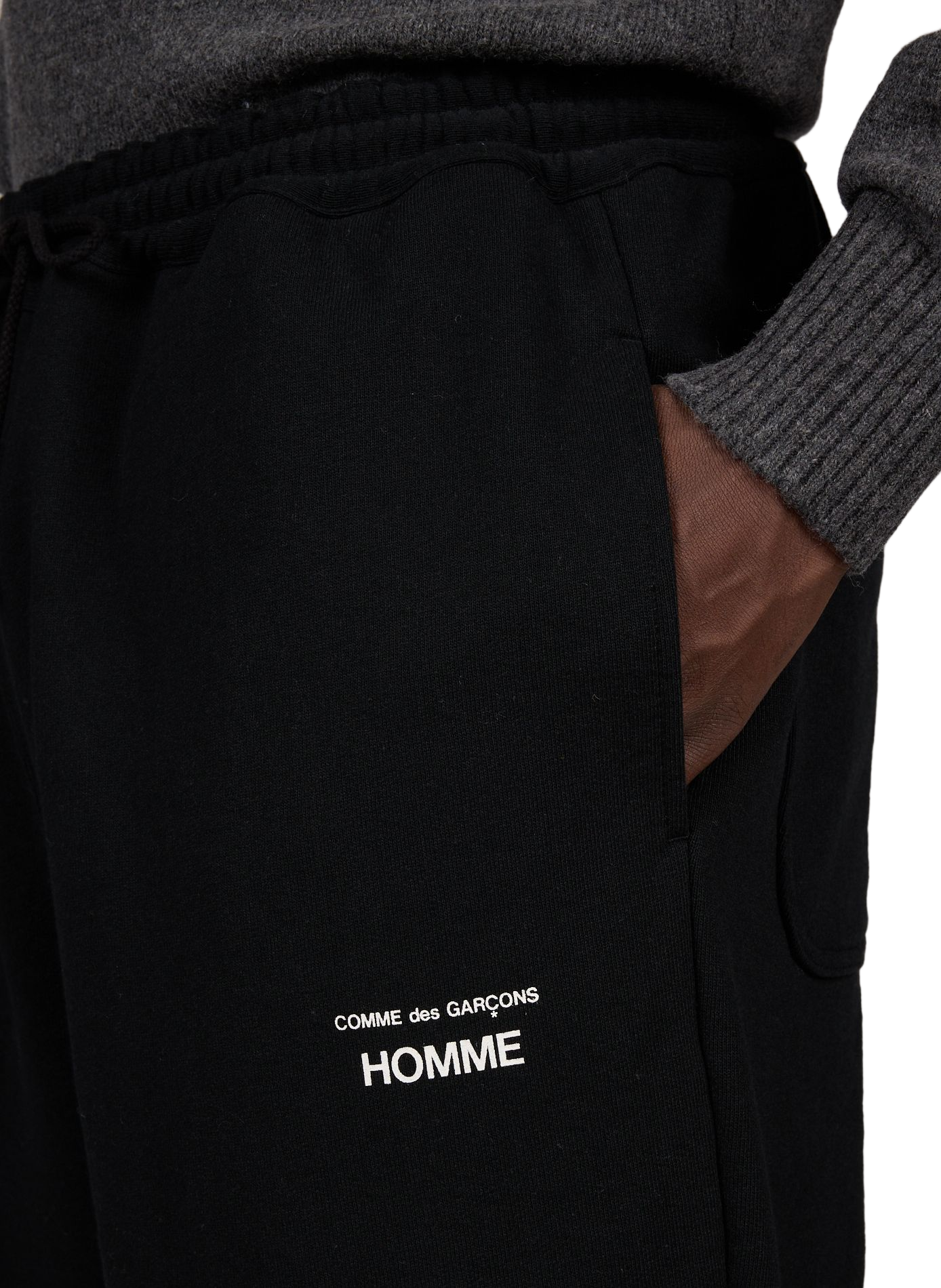 Jogging large en coton COMME DES GARCONS HOMME Noir