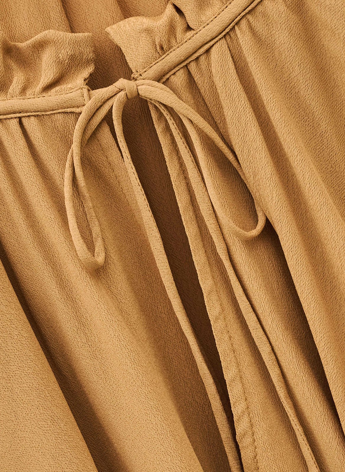 Blouse à volants manches longues betty BA&SH Marron