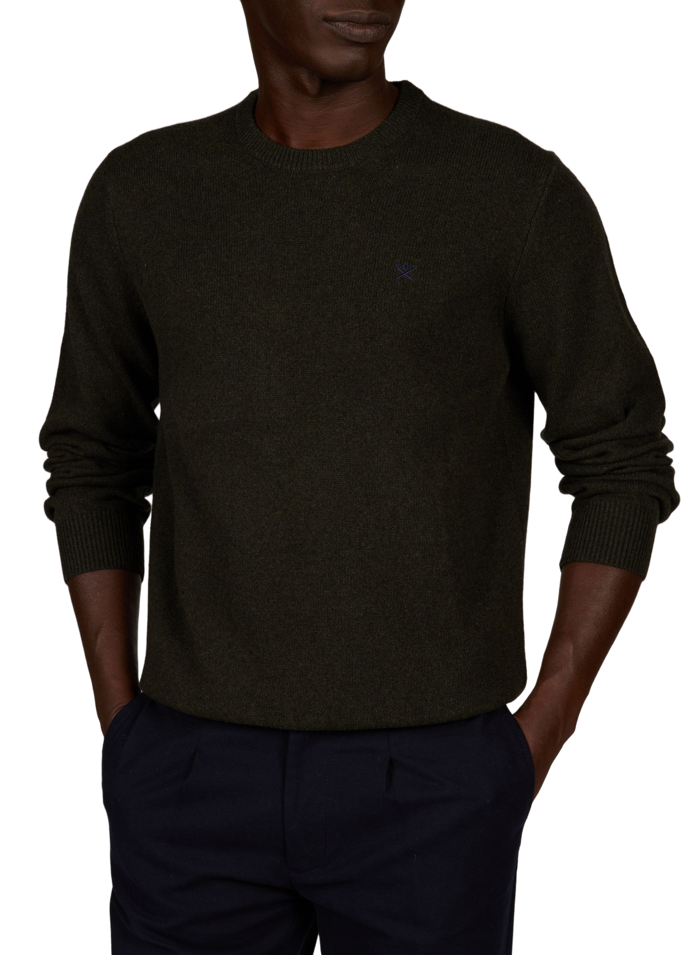 Straight wool jumper HACKETT Green