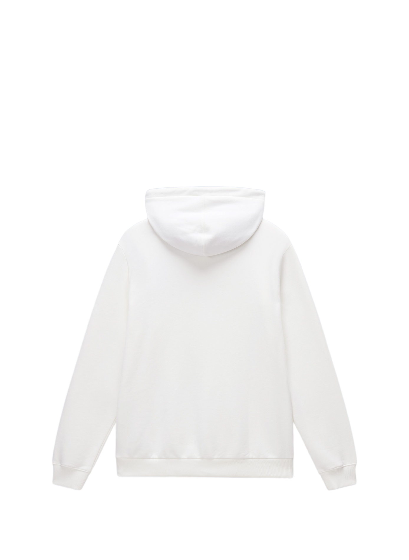 Straight cotton-blend hoodie NAPAPIJRI White