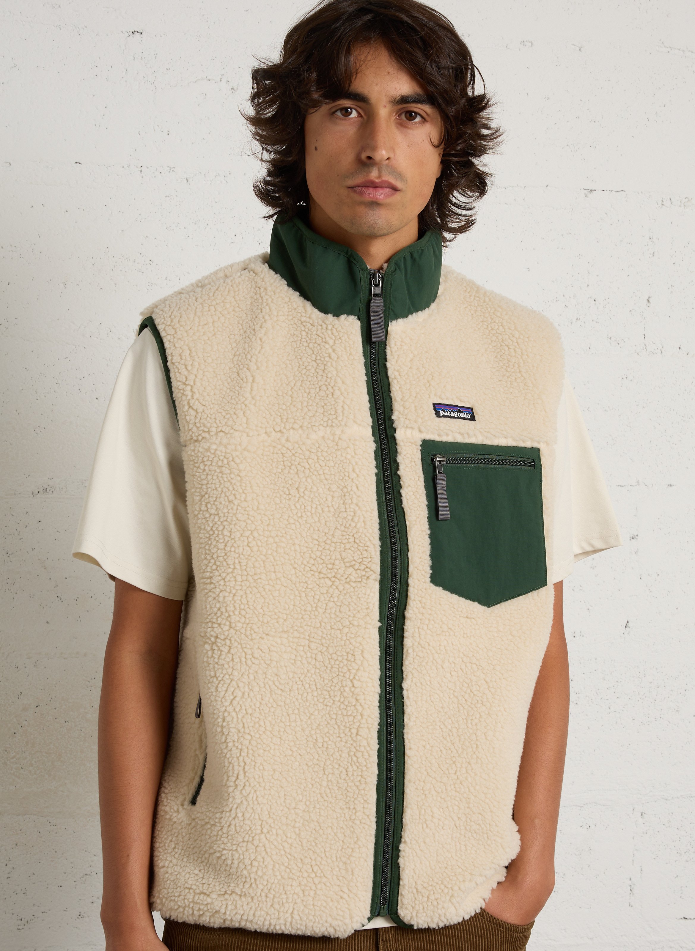 Rechte fleece met opstaande kraag PATAGONIA Groen