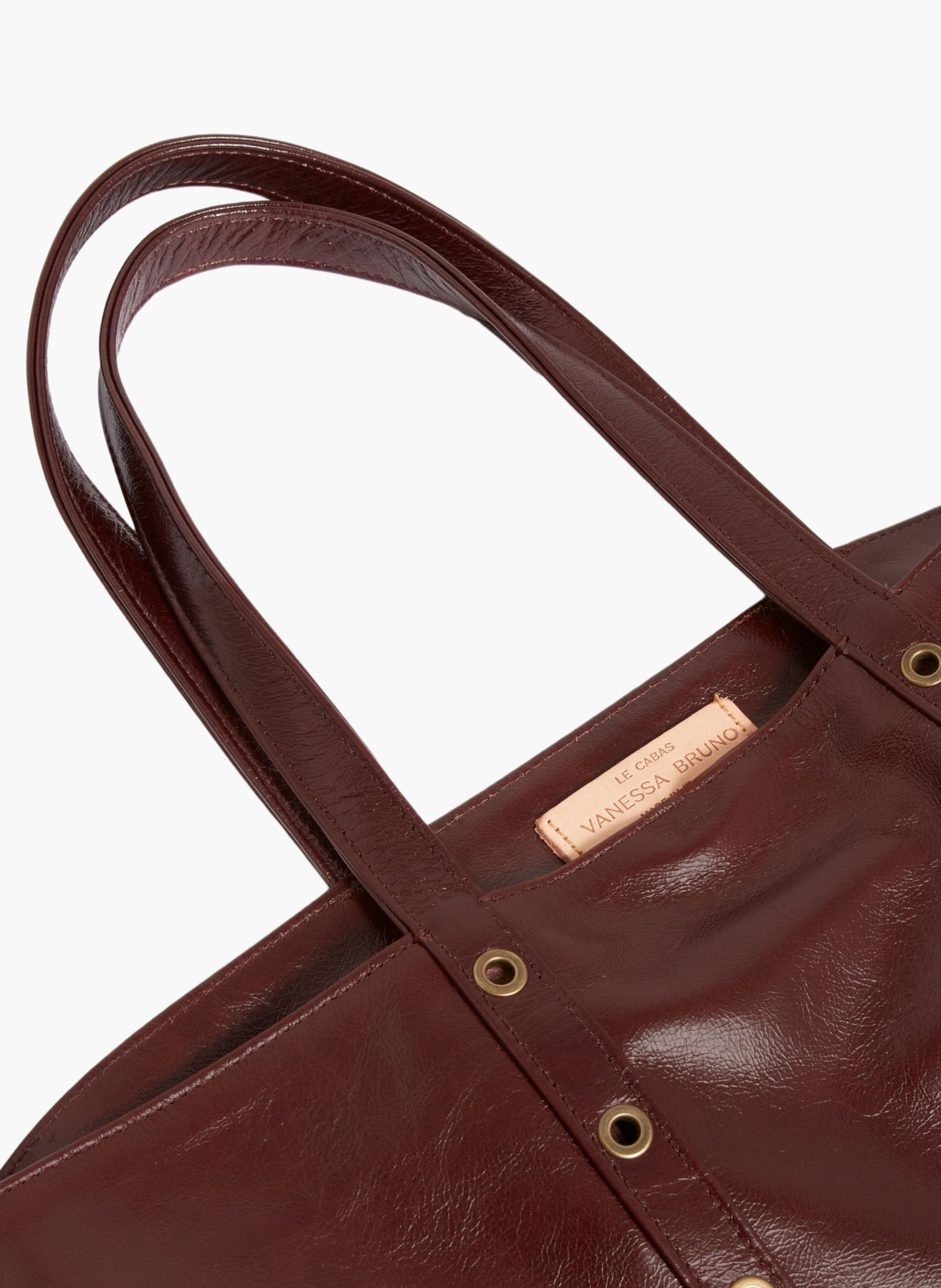Cabas m en cuir VANESSA BRUNO Marron