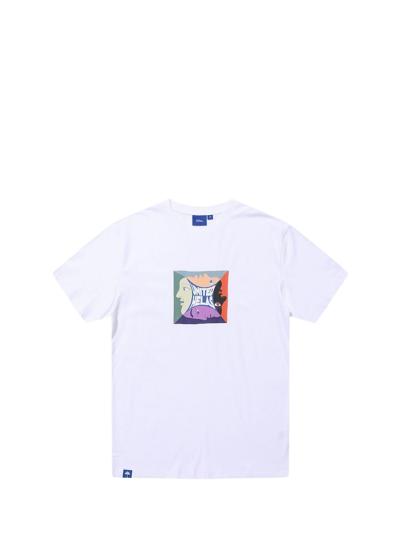 Straight T-shirt with embroidered logo | White HELAS CAPS Men