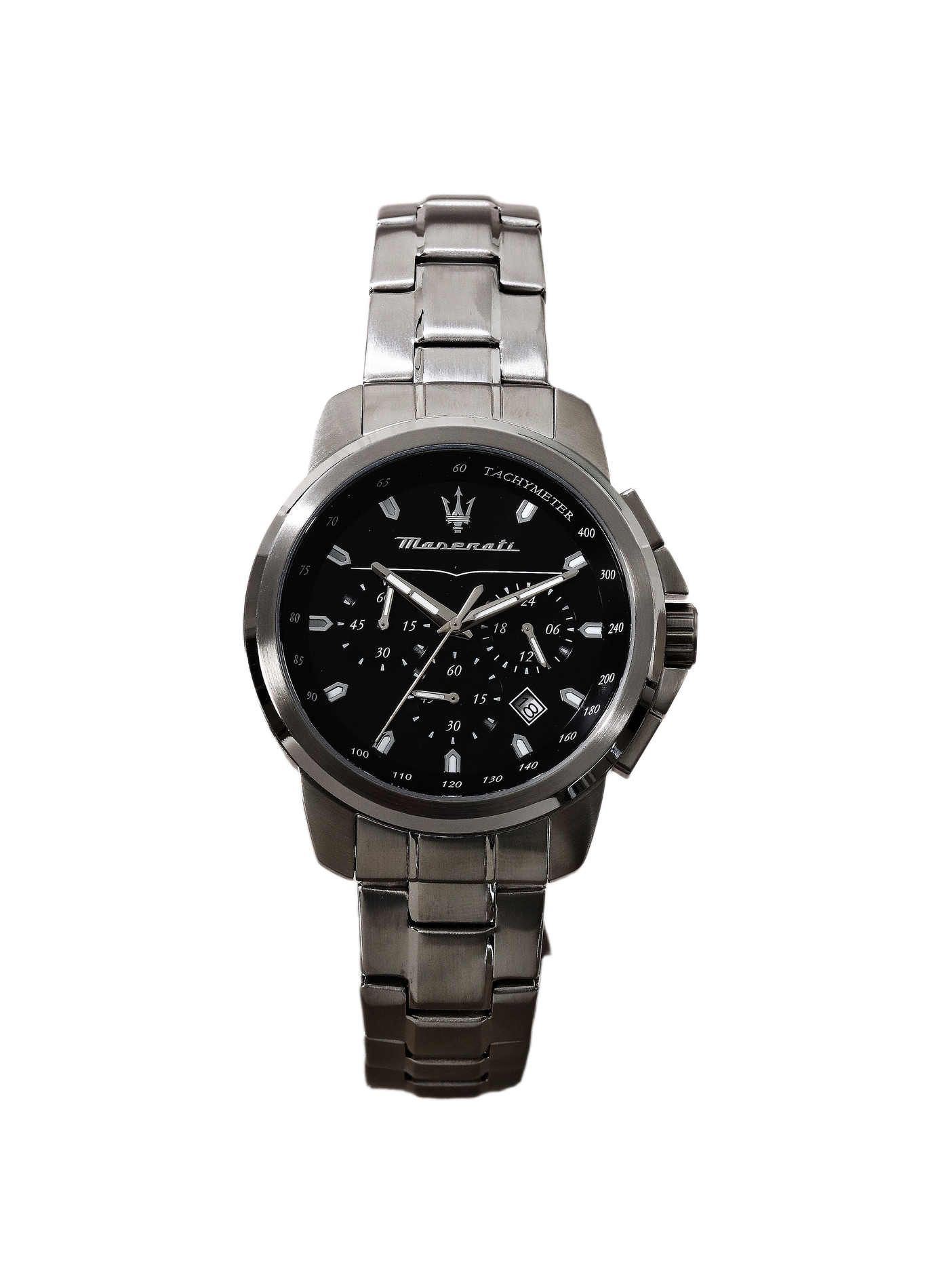 Montre quartz en acier inoxydable MASERATI Noir