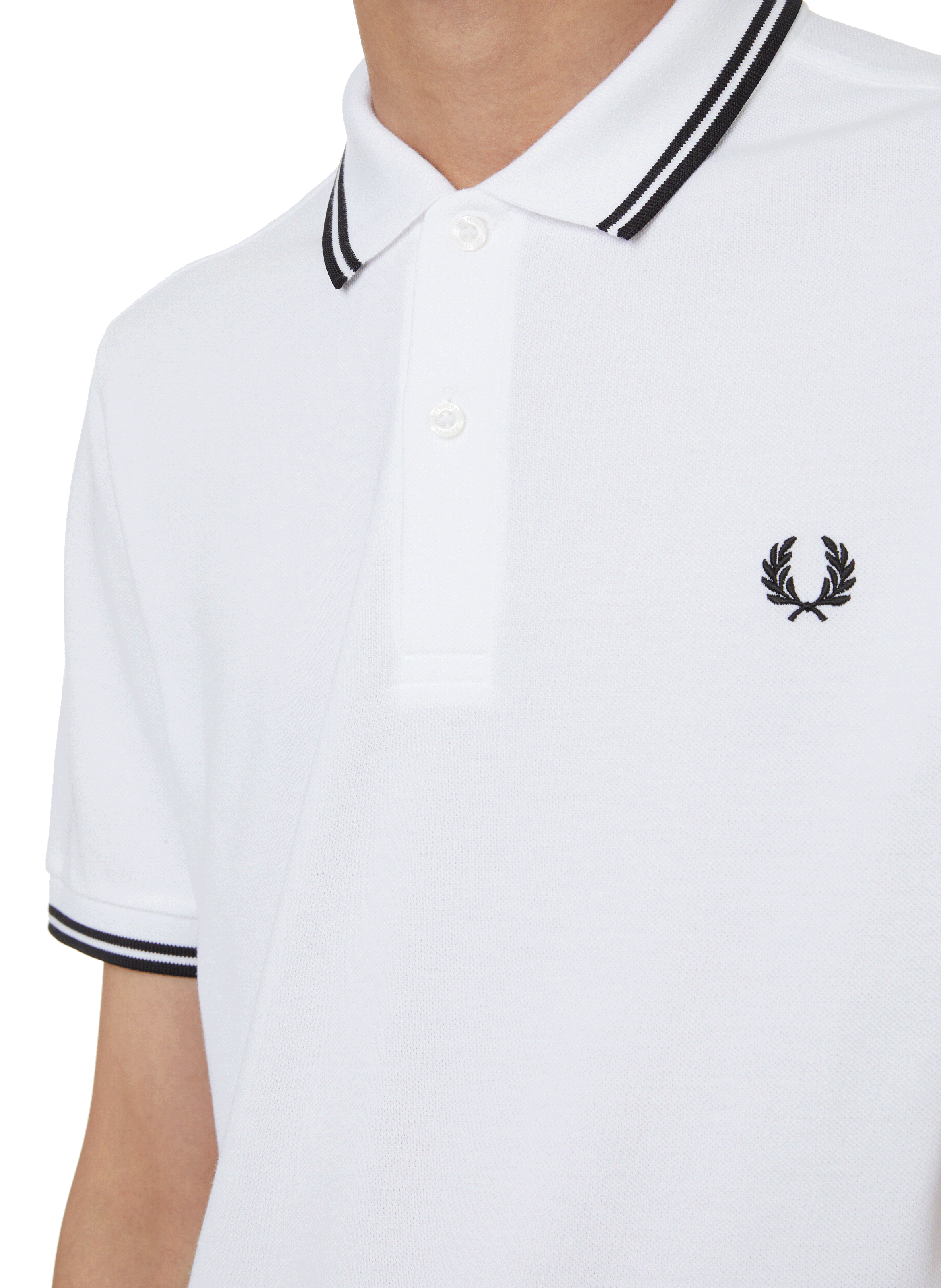 Cotton piqué polo shirt FRED PERRY White